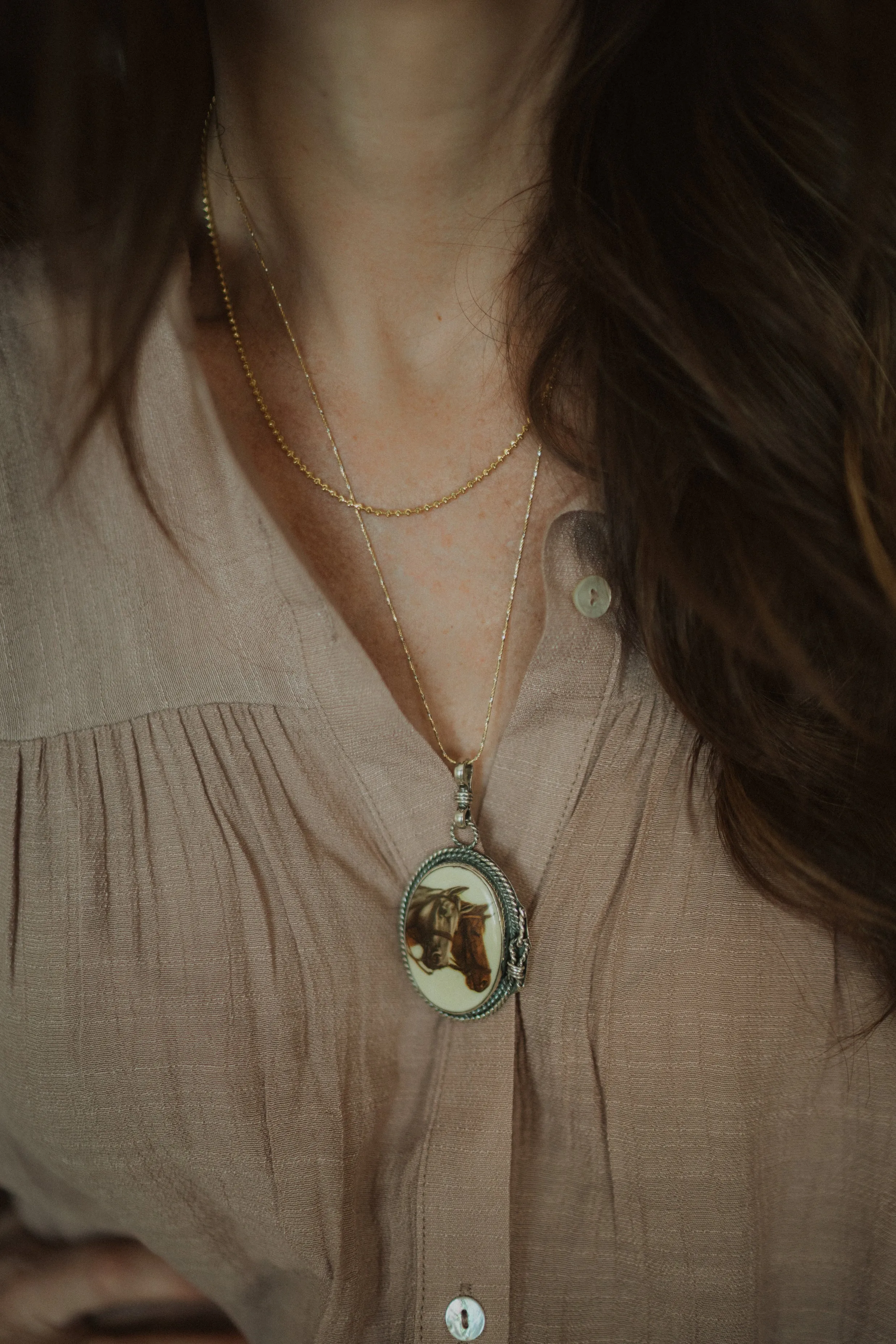 Serious Horses Necklace sold by Goldie Lew