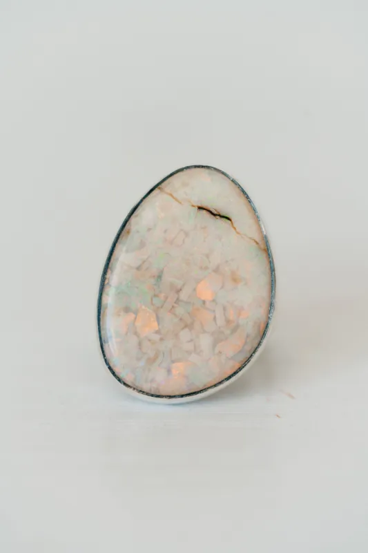 Halo Ring | Opal sold by Goldie Lew