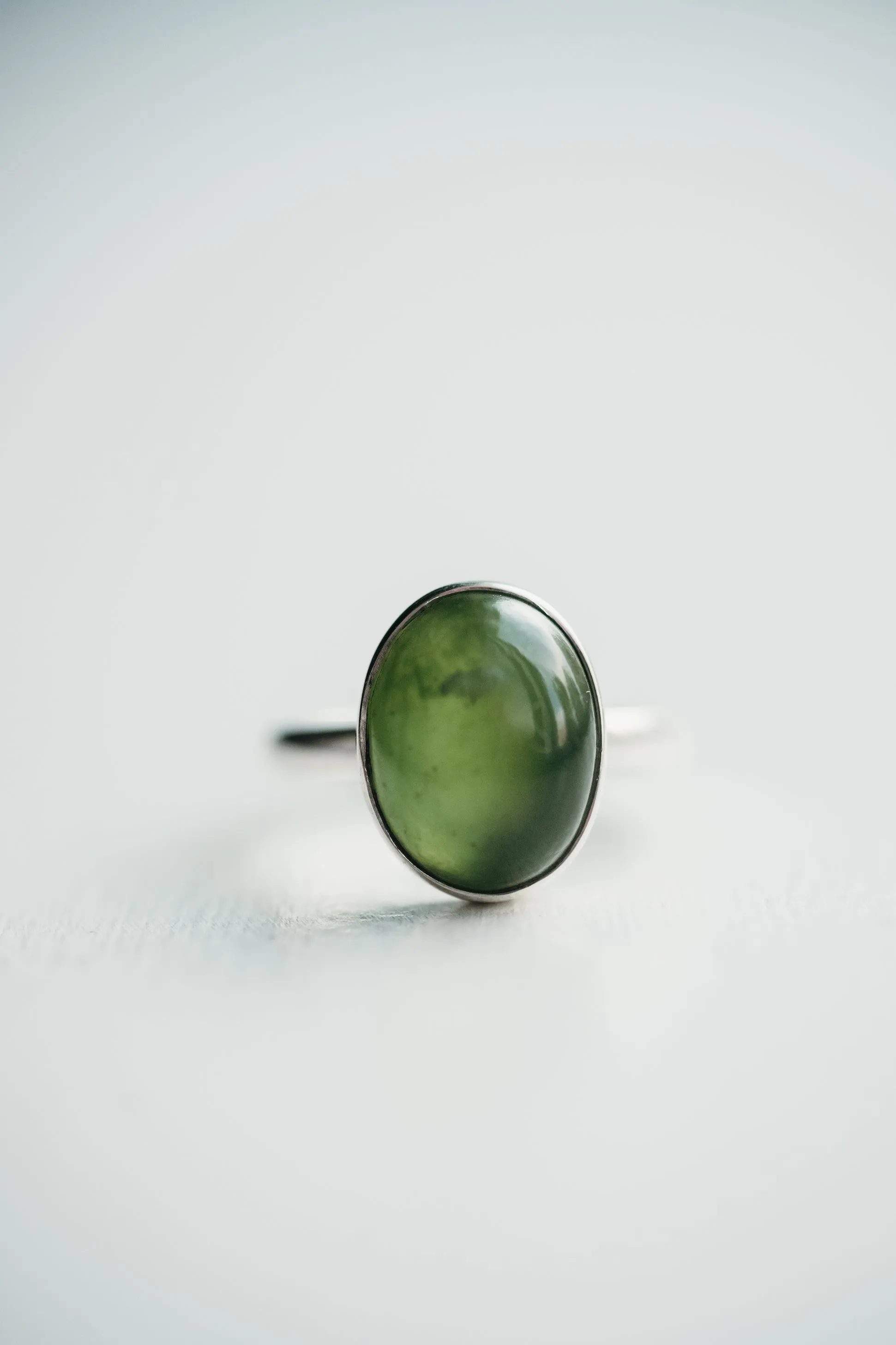 Lanor Ring | Nephrite Jade sold by Goldie Lew product image thumbnail 3