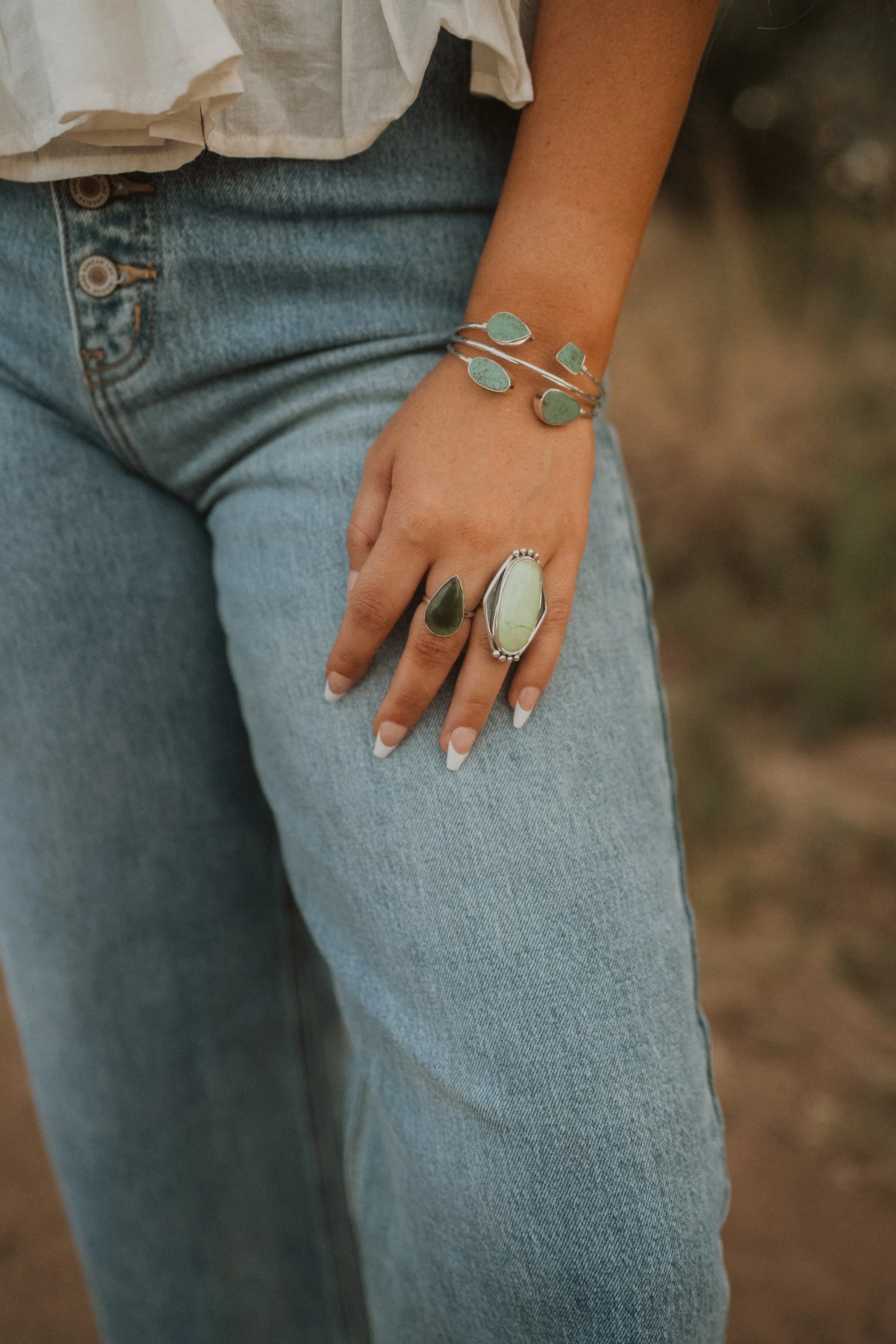 Lanor Ring | Nephrite Jade sold by Goldie Lew product image thumbnail 2