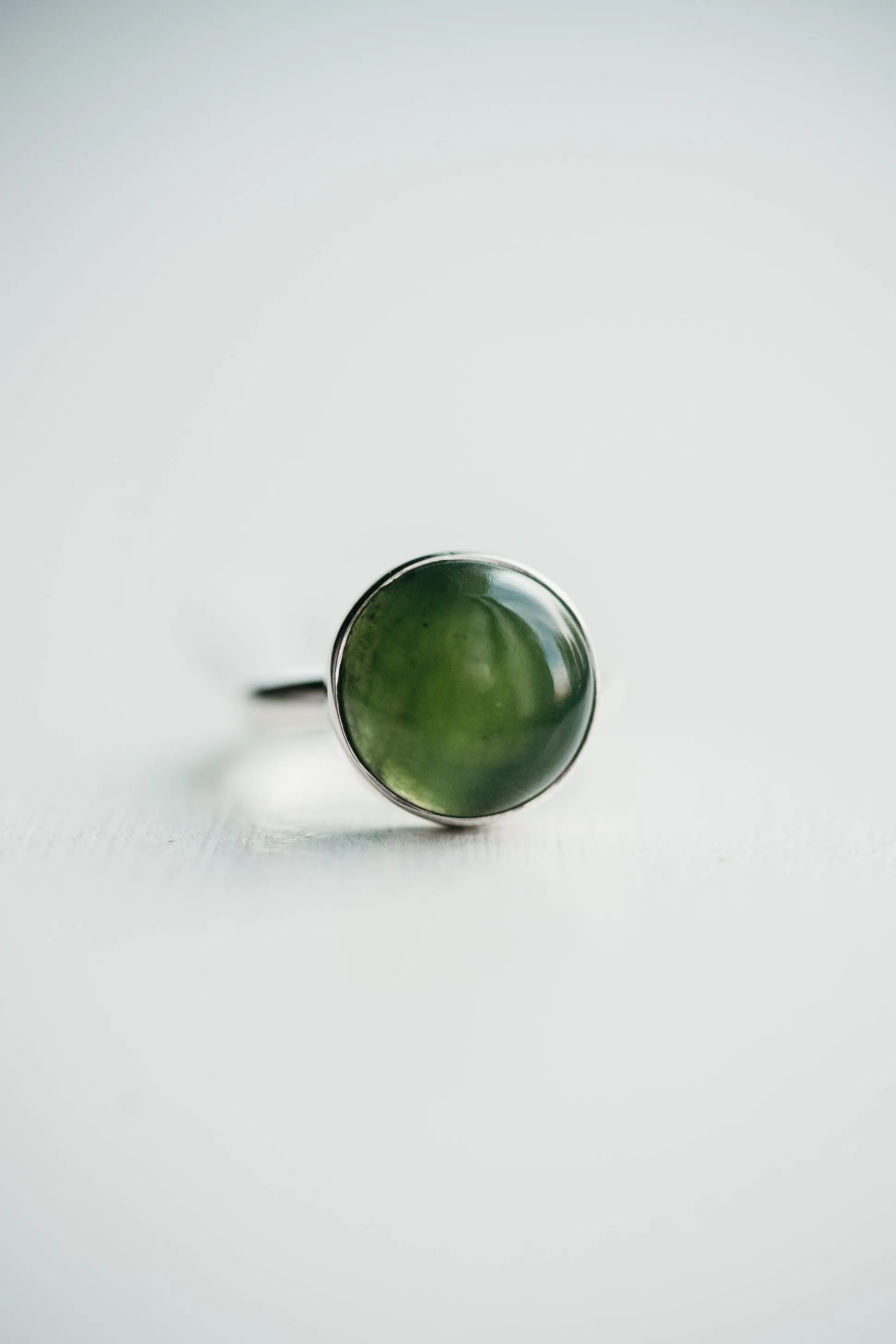 Lanor Ring | Nephrite Jade sold by Goldie Lew product image thumbnail 4