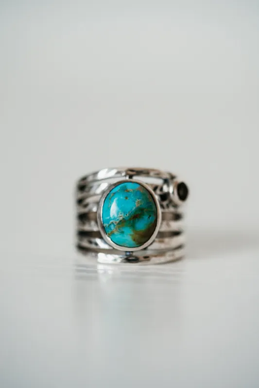 Holland Ring | Boulder Turquoise sold by Goldie Lew