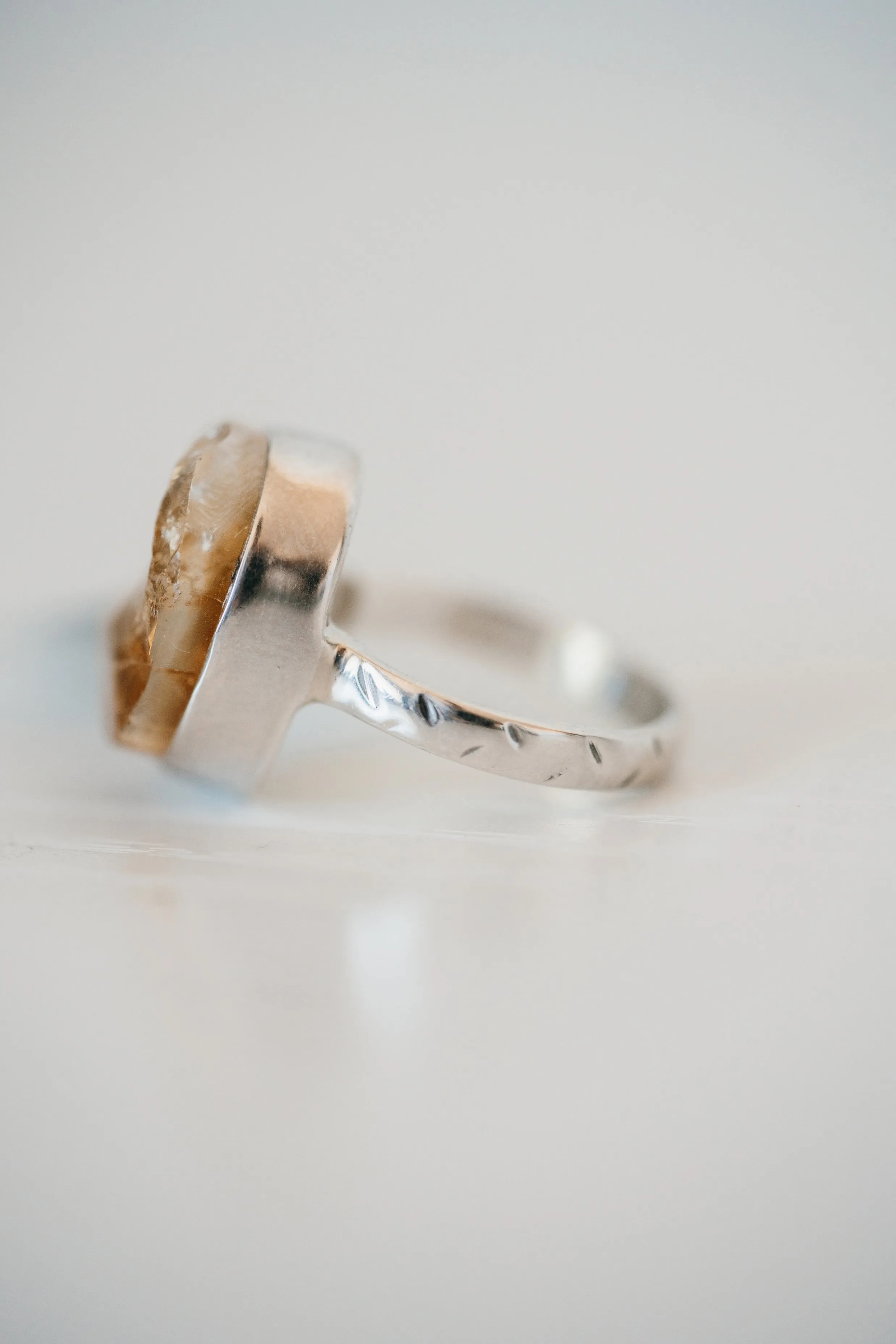 Ximena Ring | Gold Citrine sold by Goldie Lew product image thumbnail 3