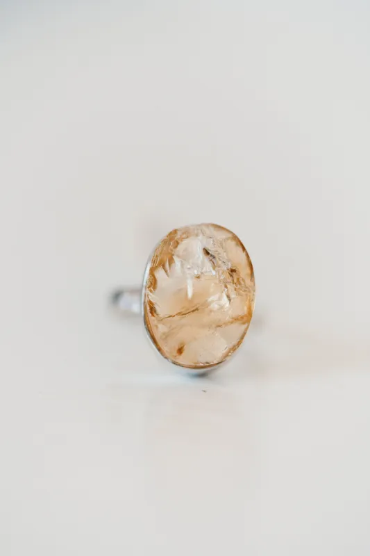 Ximena Ring | Gold Citrine sold by Goldie Lew
