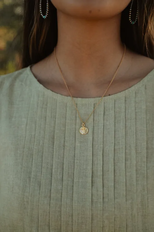 La Cruz Necklace | Gold sold by Goldie Lew