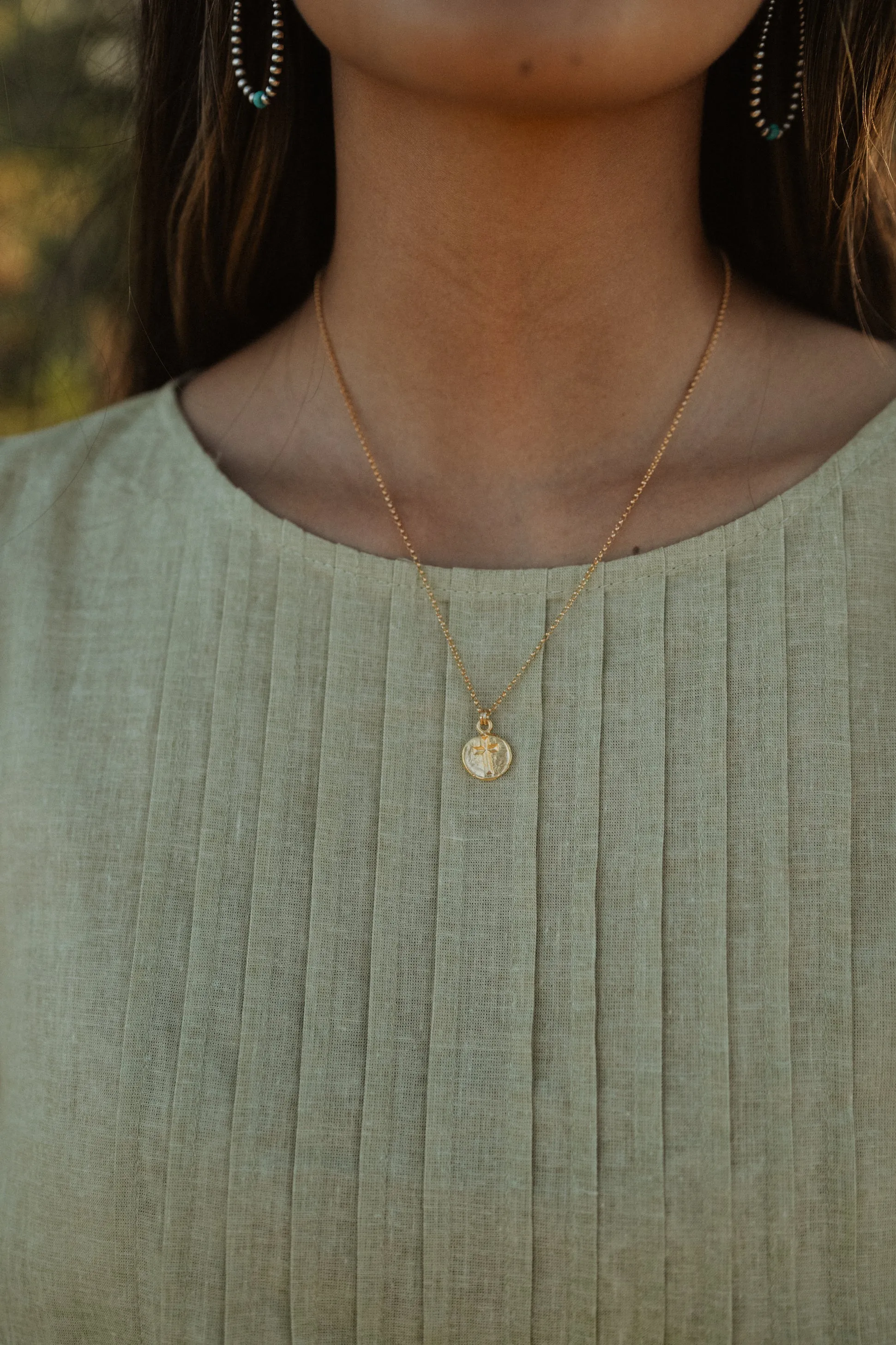 La Cruz Necklace | Gold sold by Goldie Lew