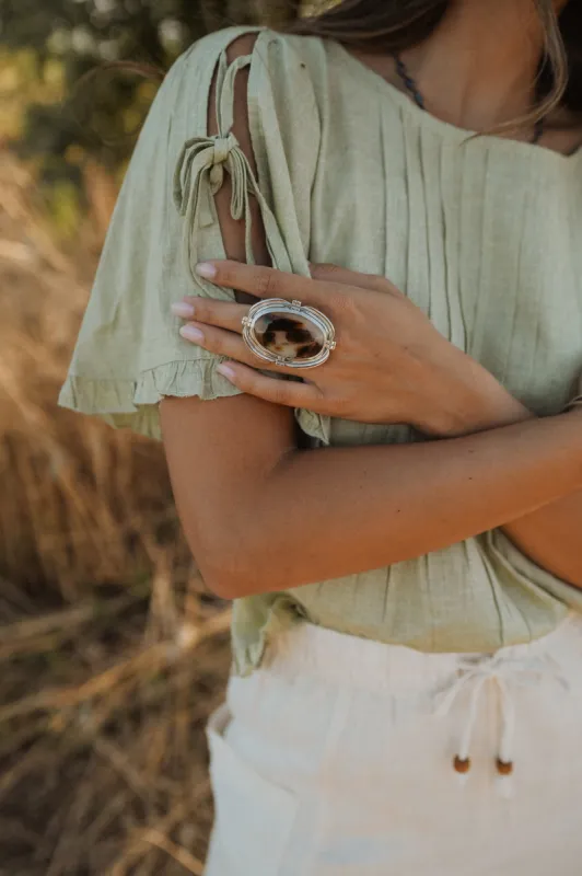 Knoxville Ring | Montana Agate sold by Goldie Lew
