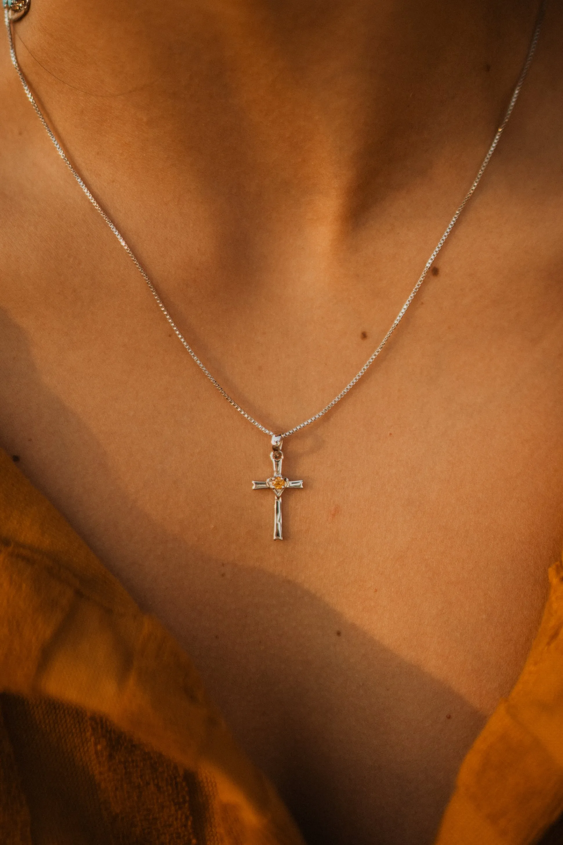 Colorful Cross Necklace sold by Goldie Lew product image thumbnail 3