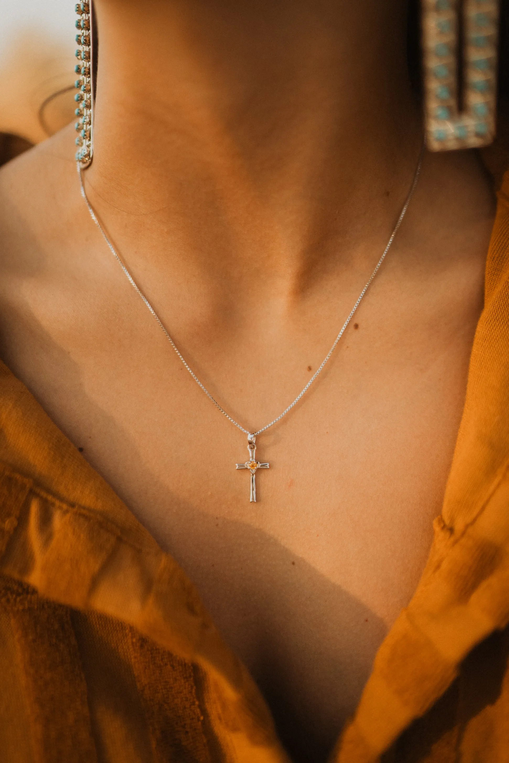 Colorful Cross Necklace sold by Goldie Lew product image thumbnail 2