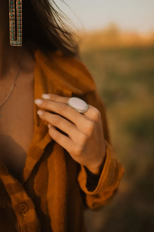 Lorient Ring | Pink Opal sold by Goldie Lew