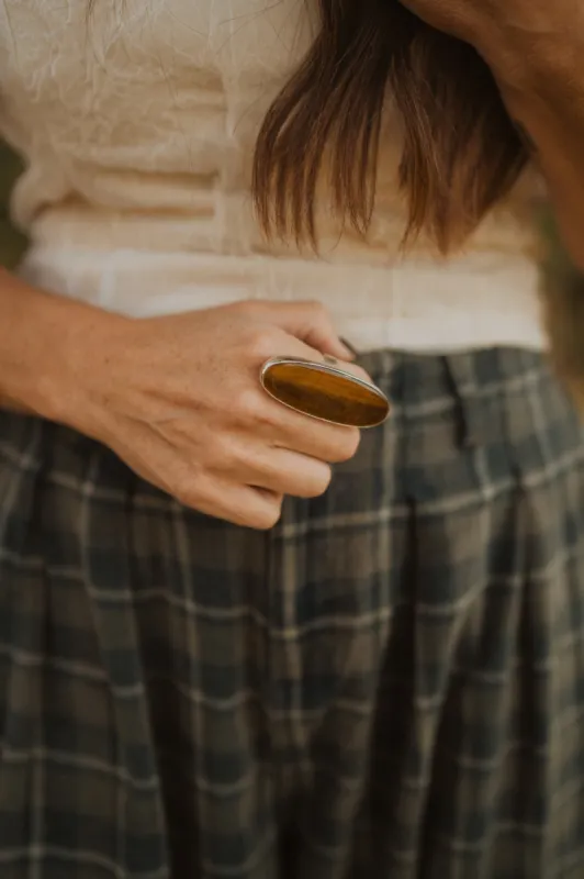 Marilla Ring | Tiger's Eye sold by Goldie Lew
