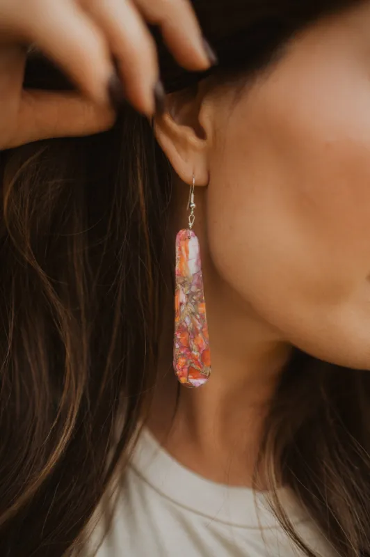 Evangeline Earrings | #3 | Pink Turquoise sold by Goldie Lew