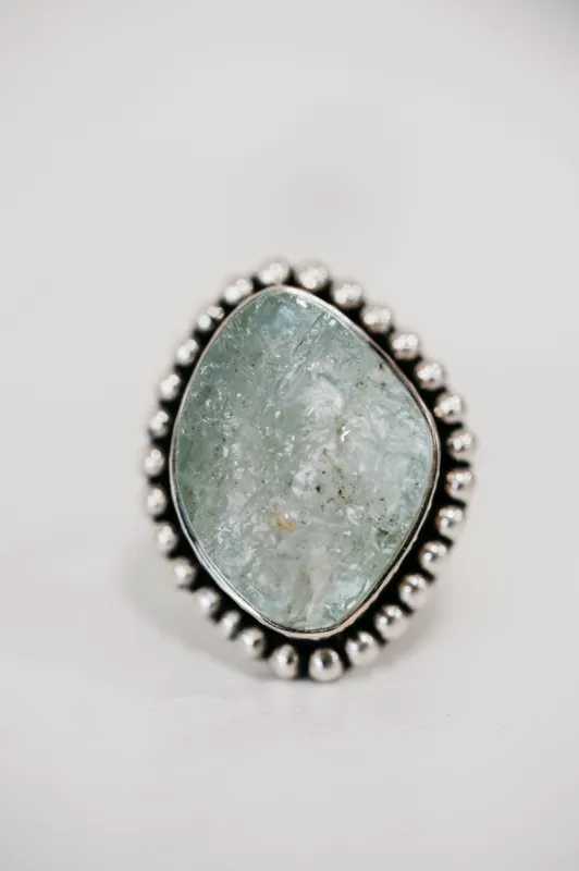 Betsy Ring | Rough Aquamarine sold by Goldie Lew