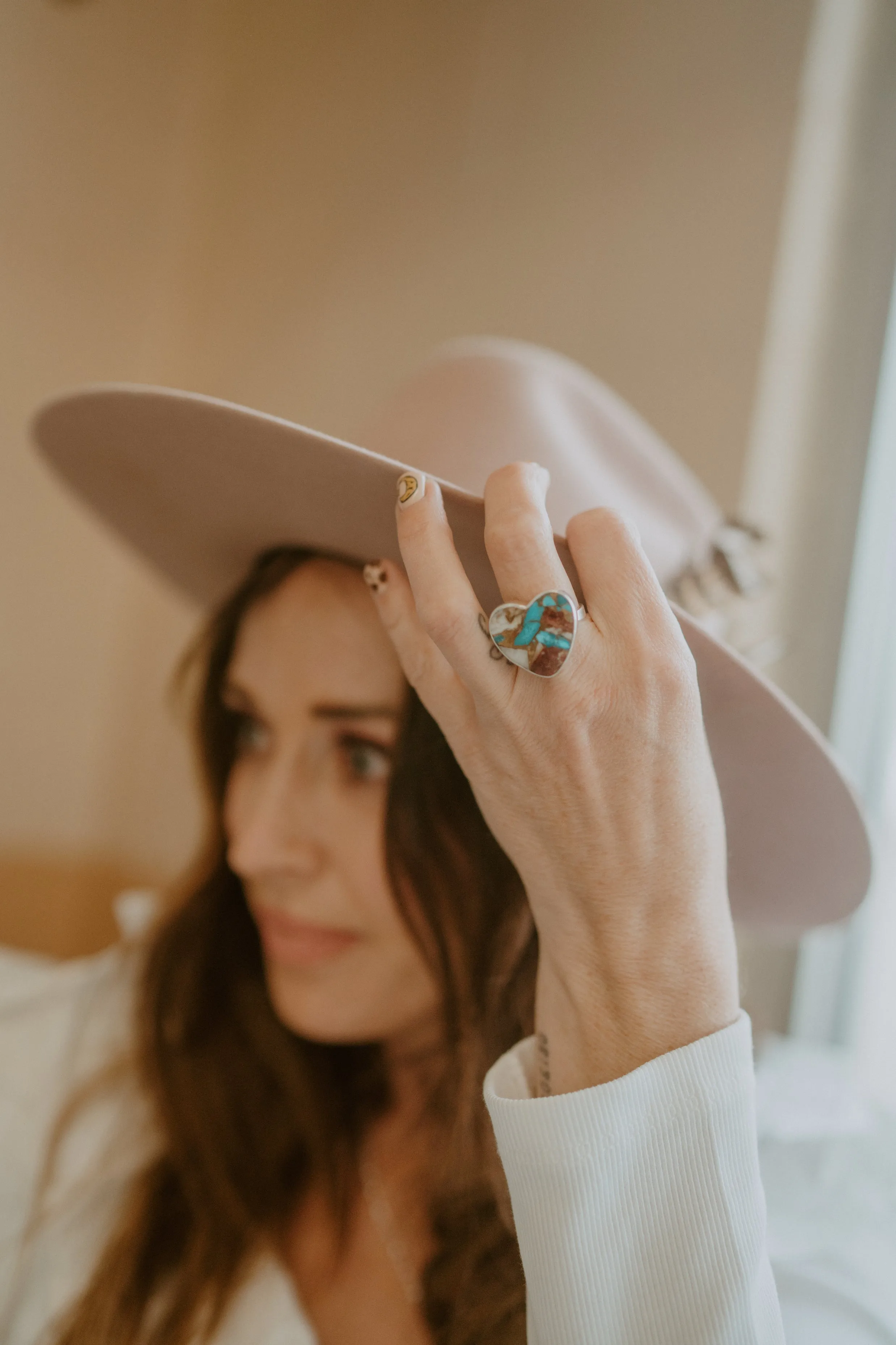 Heart Ring | Red Oyster sold by Goldie Lew product image thumbnail 3