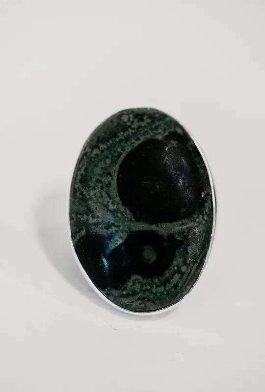 Forester Ring | Green Star Galaxy sold by Goldie Lew