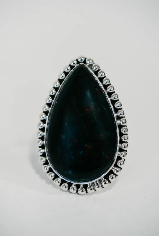 Betsy Ring | Blood Stone sold by Goldie Lew