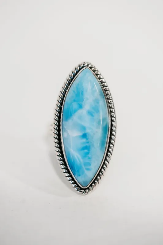 Sergio Ring | Larimar sold by Goldie Lew