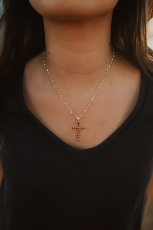 Gordon Cross Necklace sold by Goldie Lew