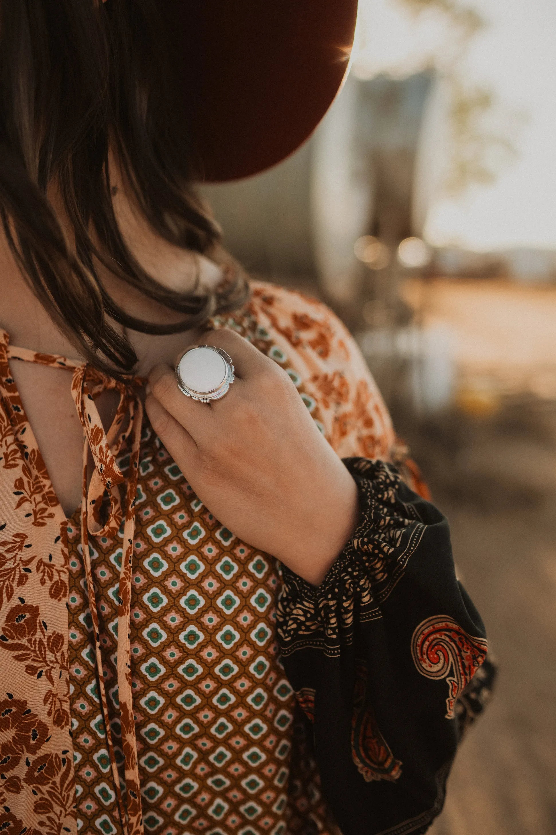 Xenia Ring | White Scolecite sold by Goldie Lew product image thumbnail 2