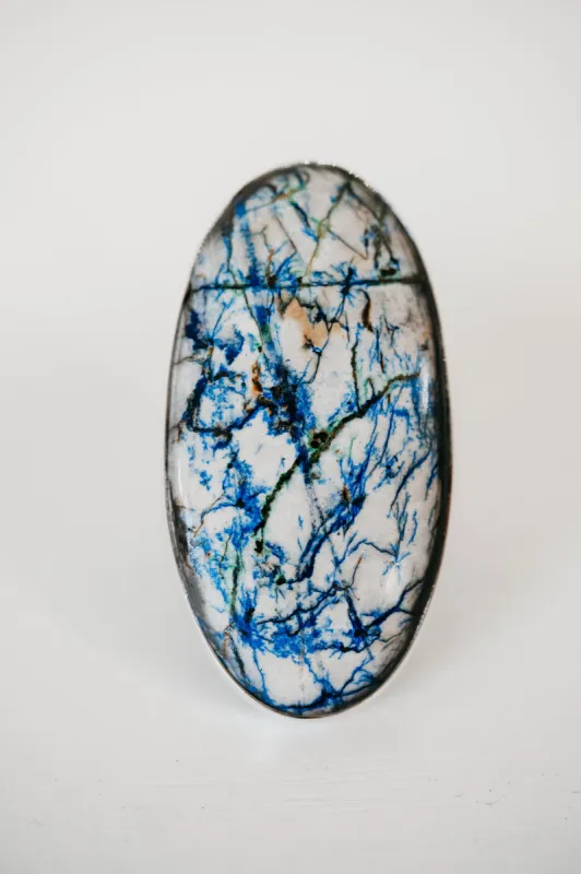 Alred Ring | Russian Azurite sold by Goldie Lew