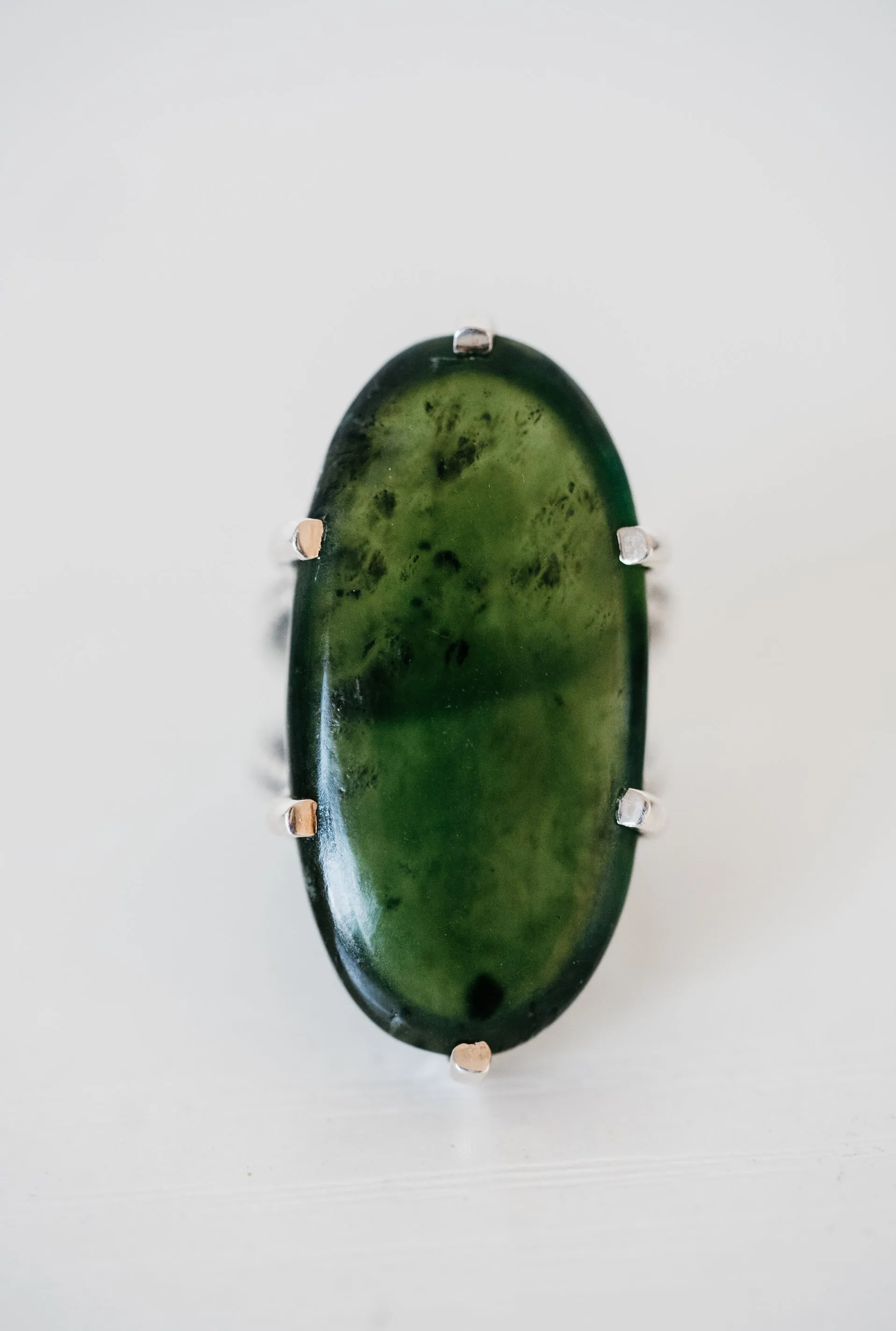 Lynn Ring | Nephrite Jade sold by Goldie Lew