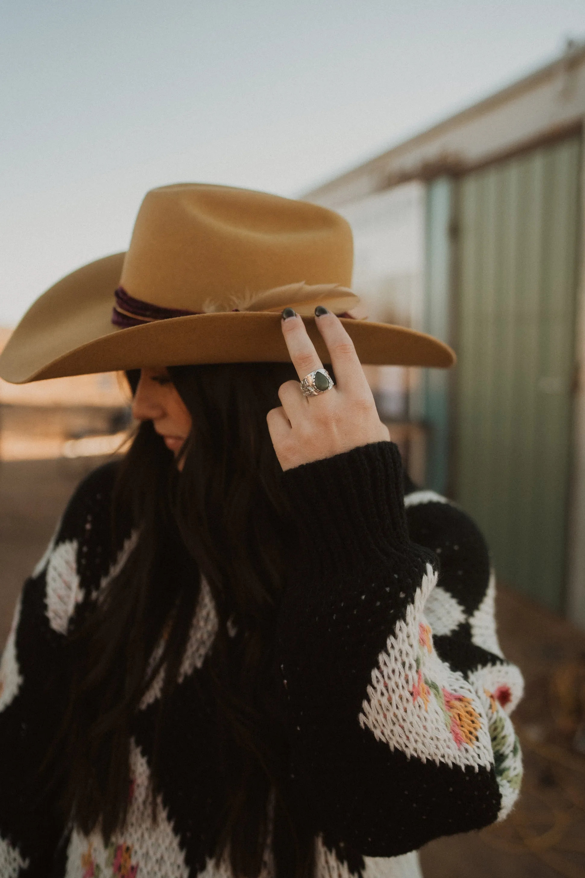 Reva Ring | Nephrite Jade sold by Goldie Lew product image thumbnail 3