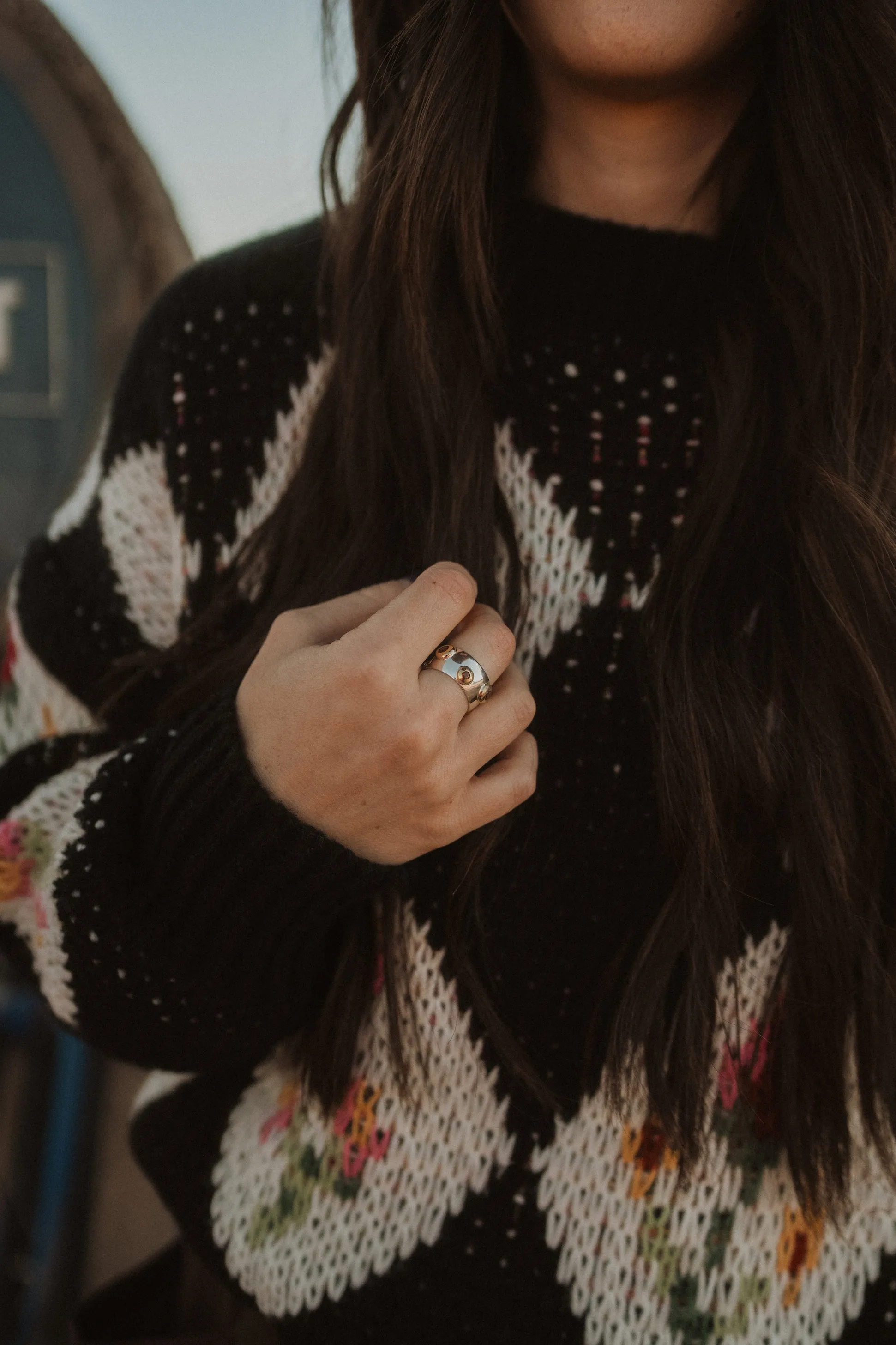 Marcel Ring | Garnet - FINAL SALE sold by Goldie Lew product image thumbnail 3