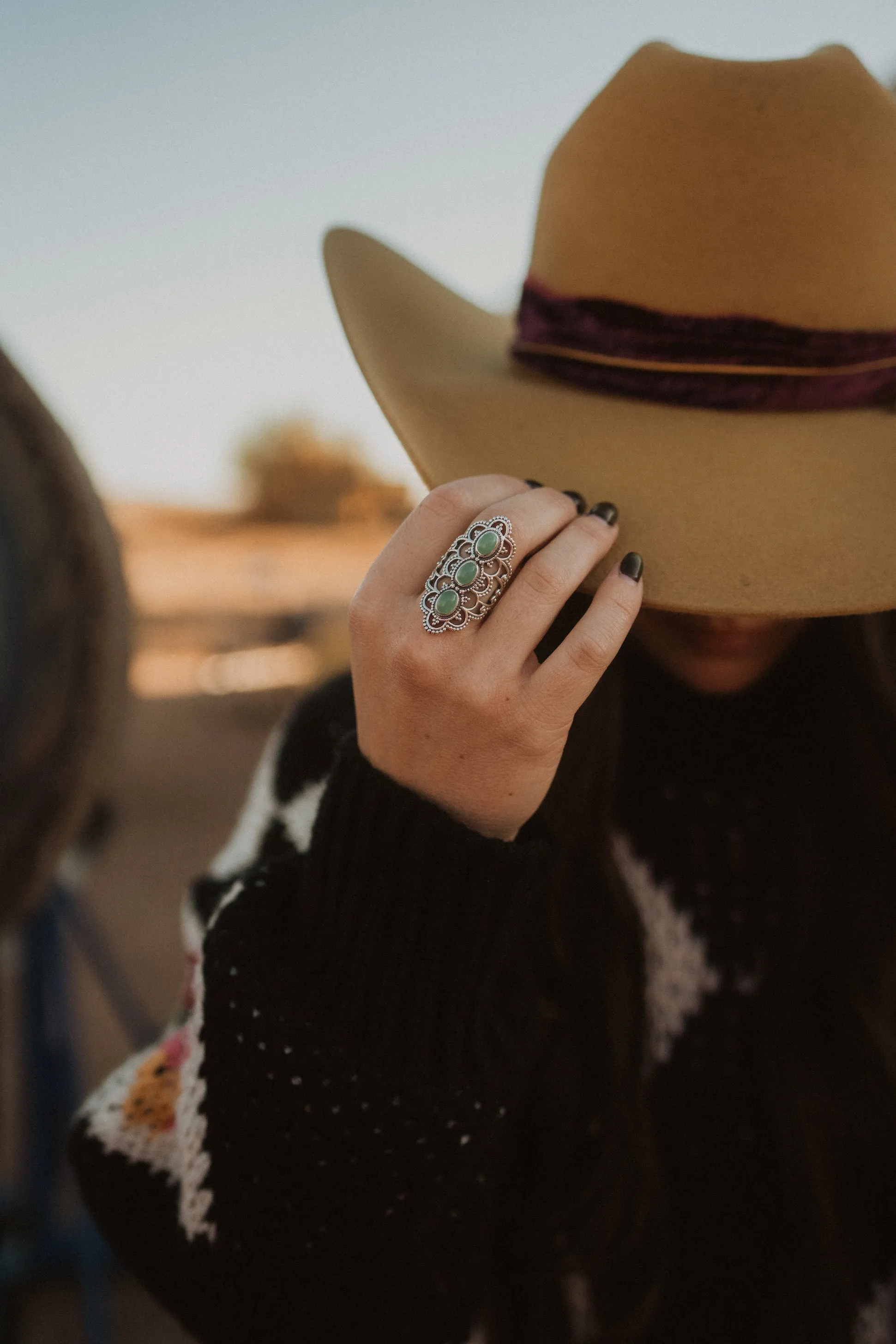 Bram Ring | Chalcedony sold by Goldie Lew product image thumbnail 2