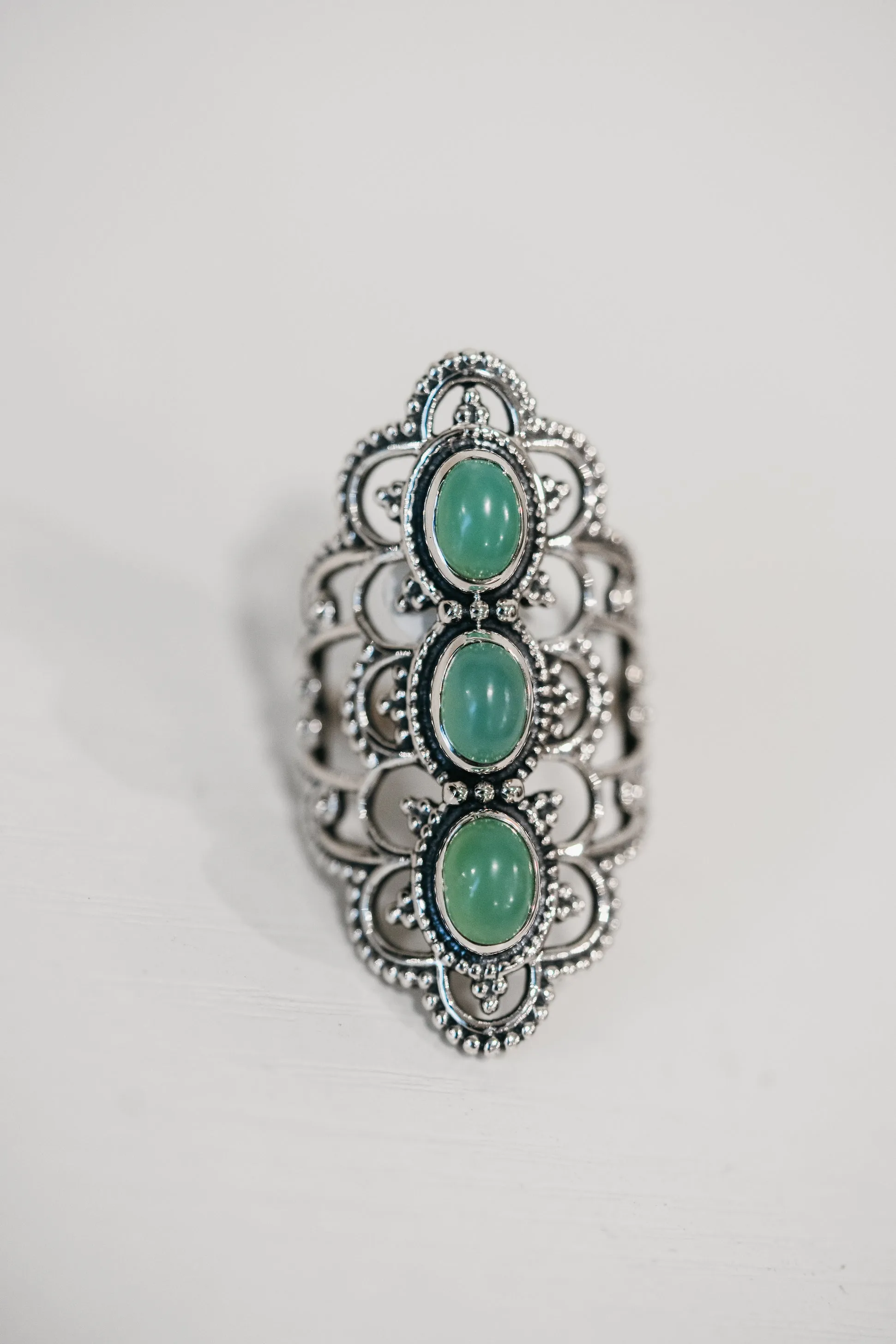 Bram Ring | Chalcedony sold by Goldie Lew