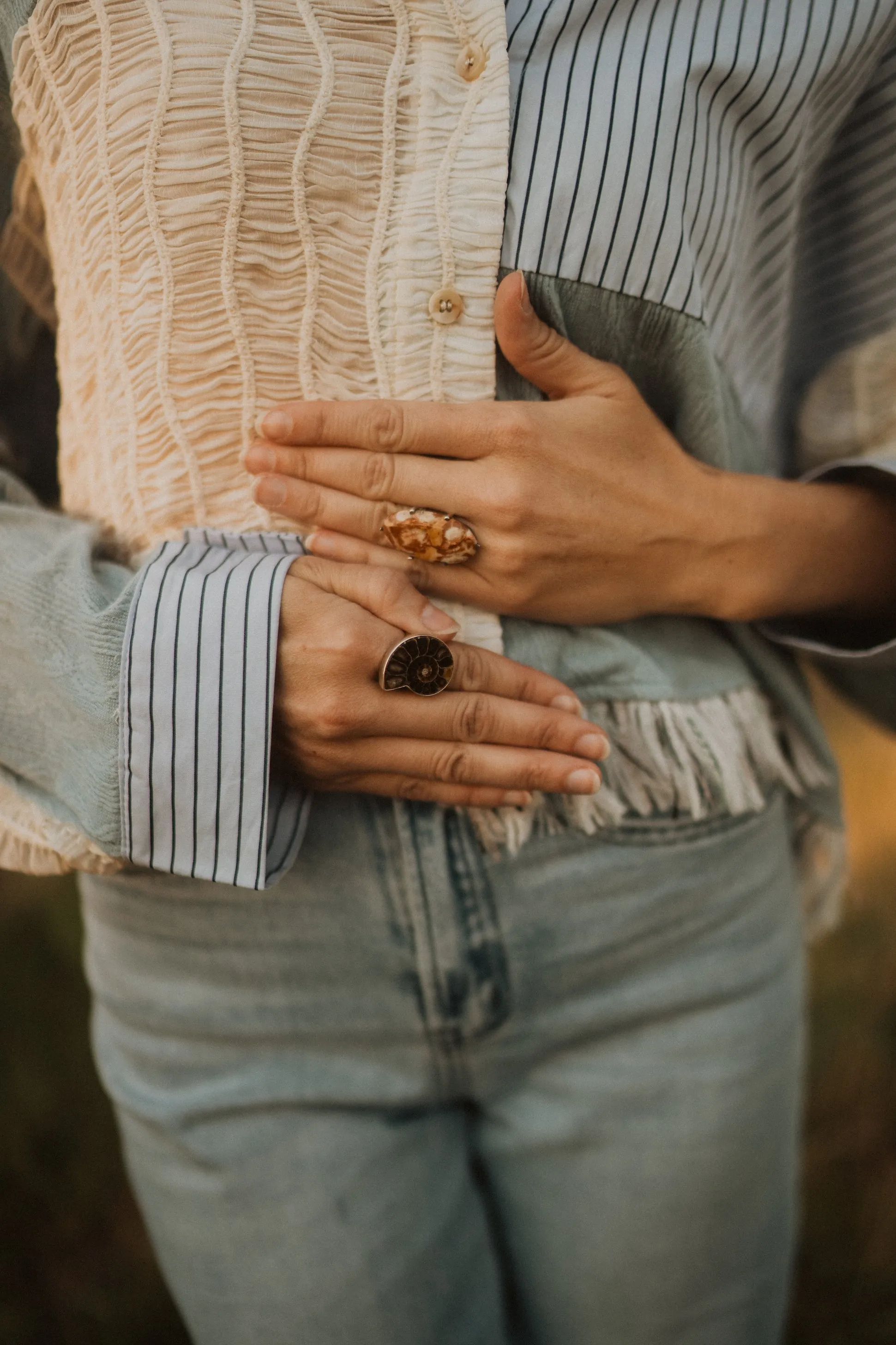 Lynn Ring | Butterfly Jasper sold by Goldie Lew product image thumbnail 2
