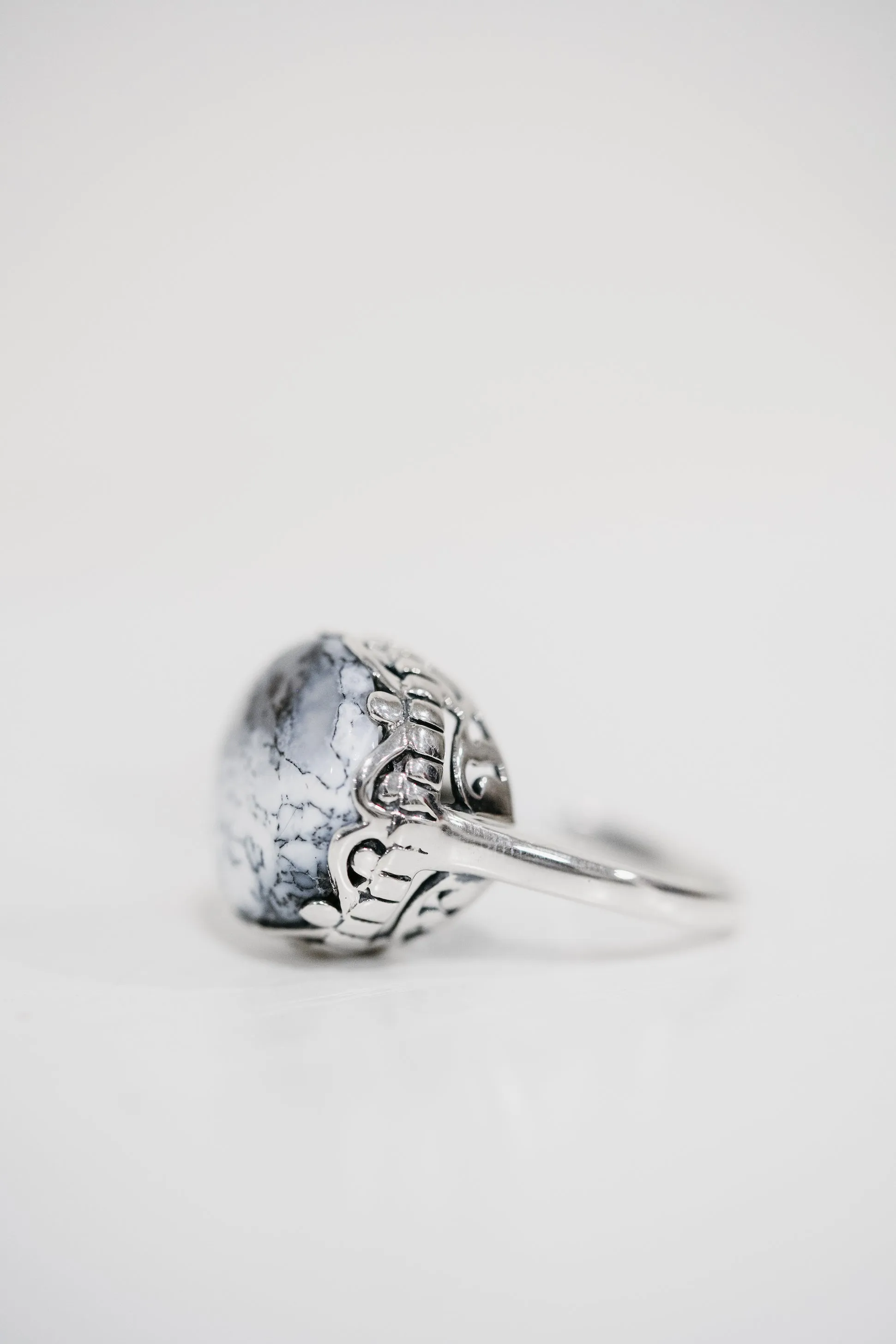 Nada Ring | Dendritic Opal sold by Goldie Lew product image thumbnail 3
