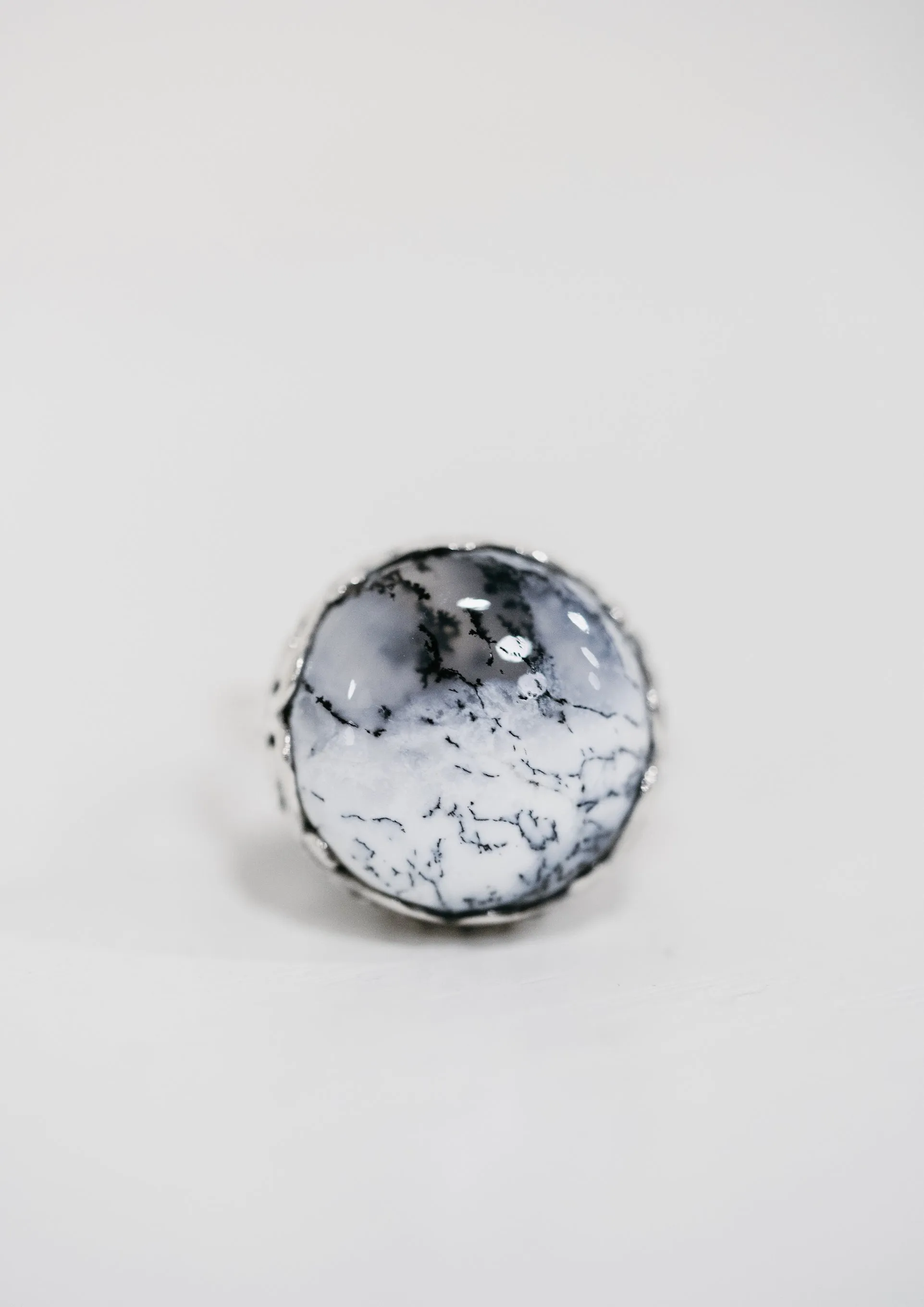 Nada Ring | Dendritic Opal sold by Goldie Lew product image thumbnail 2