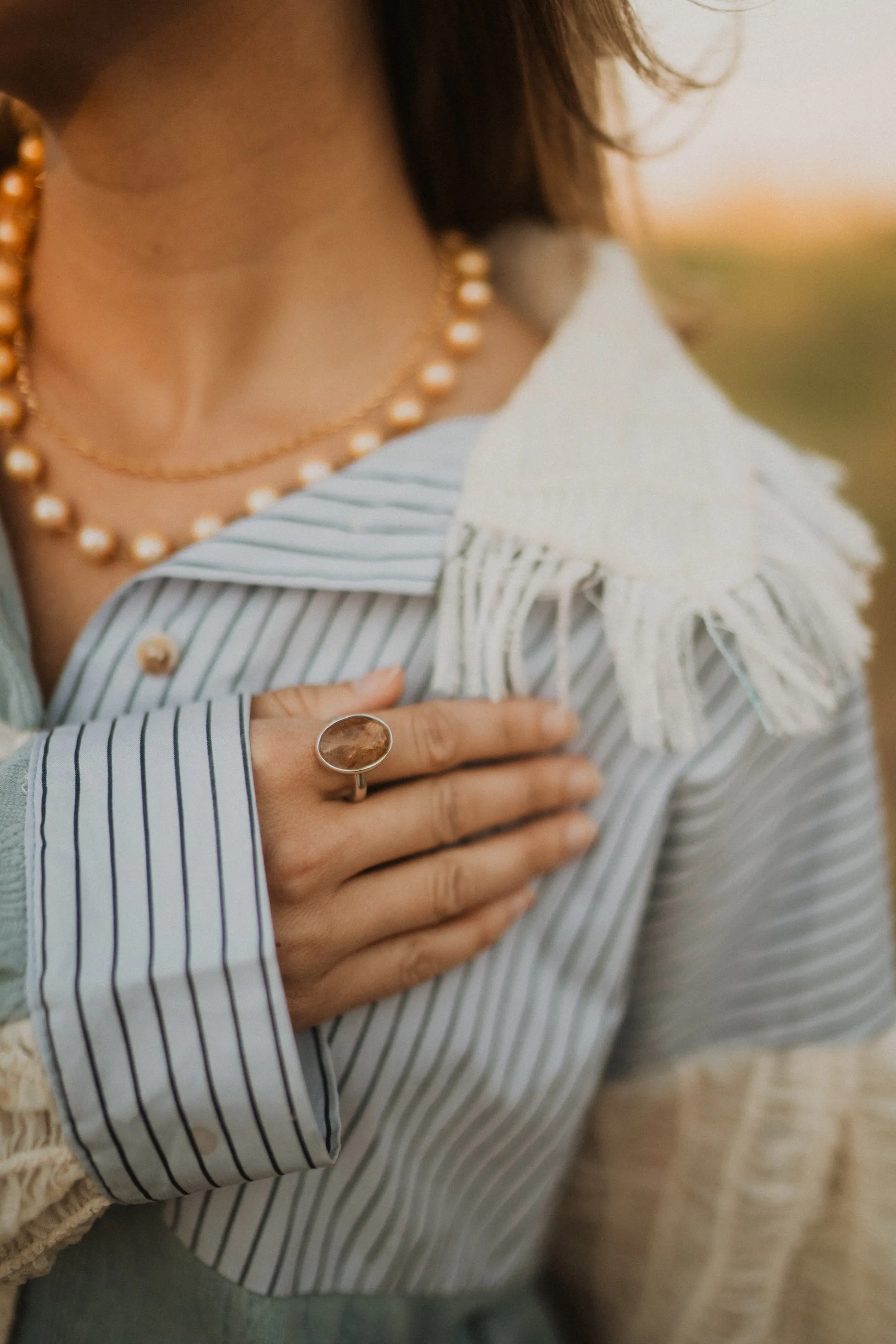 Maple Ring | Rutilated Quartz sold by Goldie Lew product image thumbnail 2