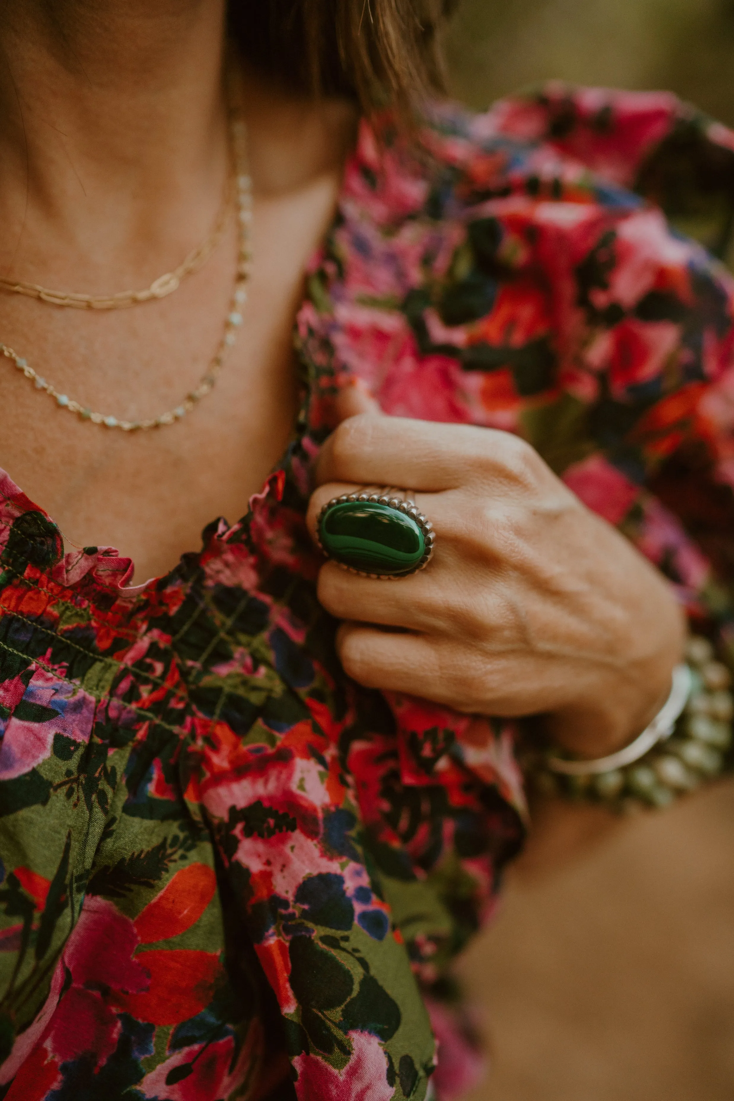 Etta Ring | Malachite sold by Goldie Lew product image thumbnail 5