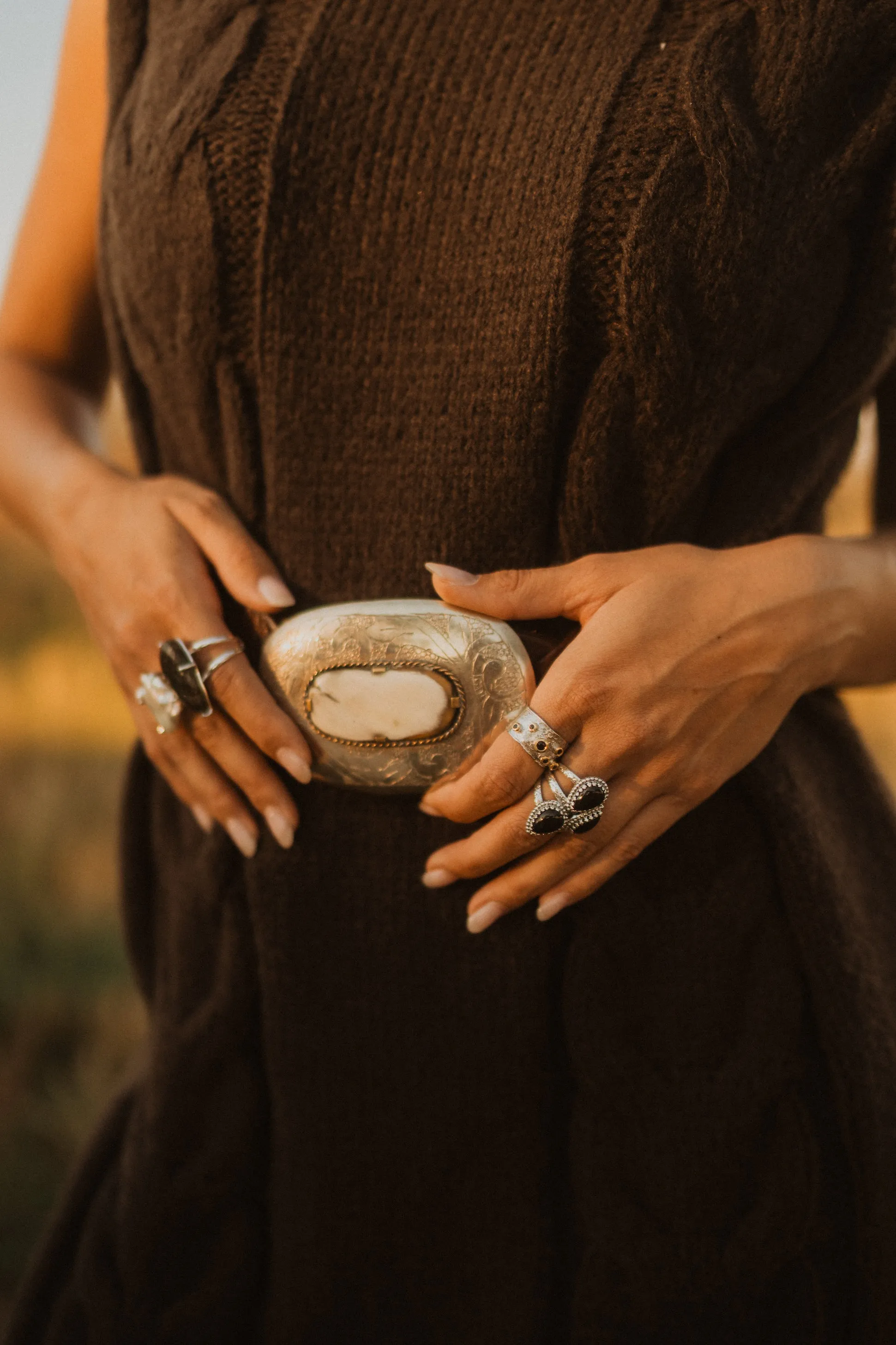 Orleans Ring | Black Onyx sold by Goldie Lew product image thumbnail 4