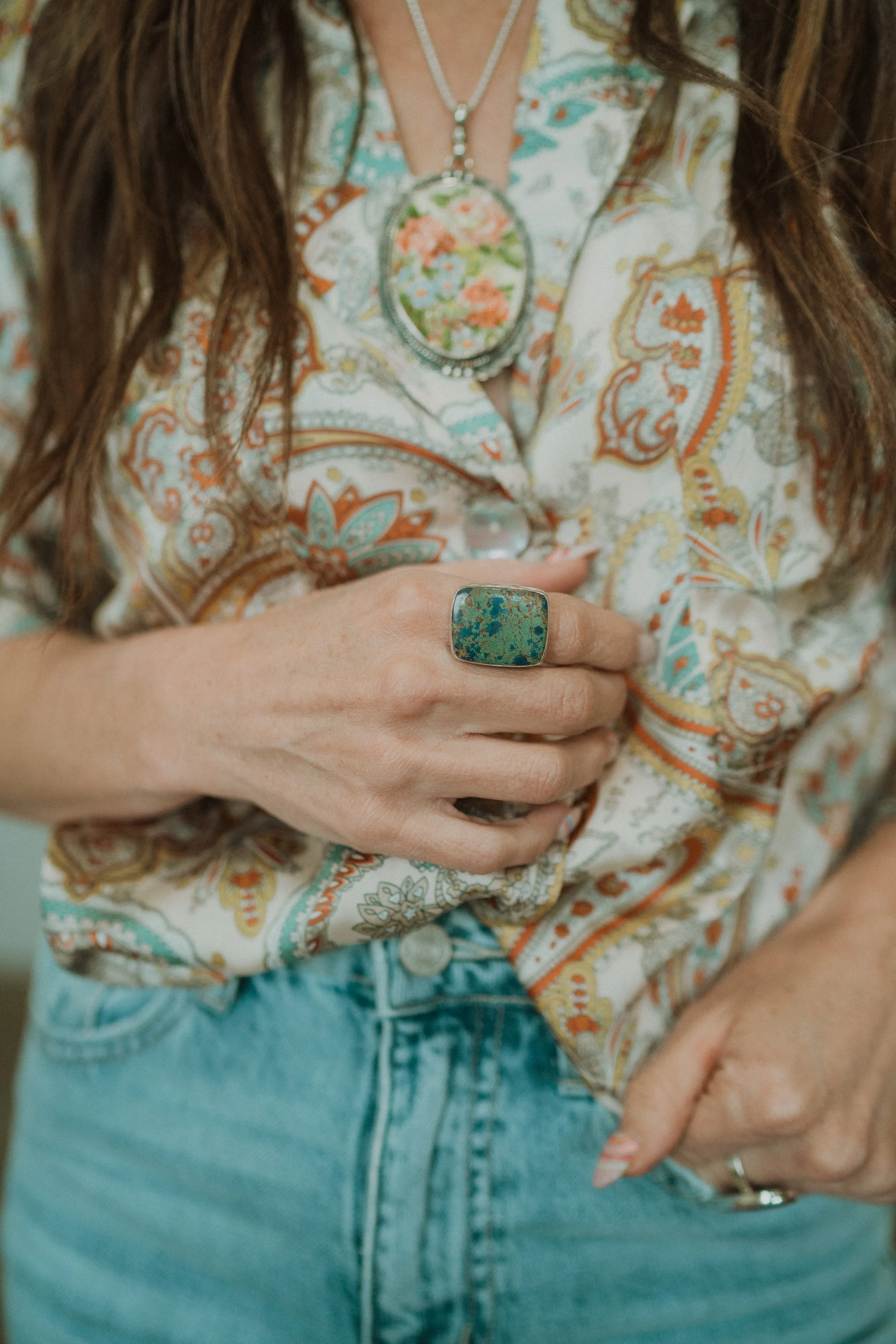 Laney Ring | Azurite sold by Goldie Lew product image thumbnail 2