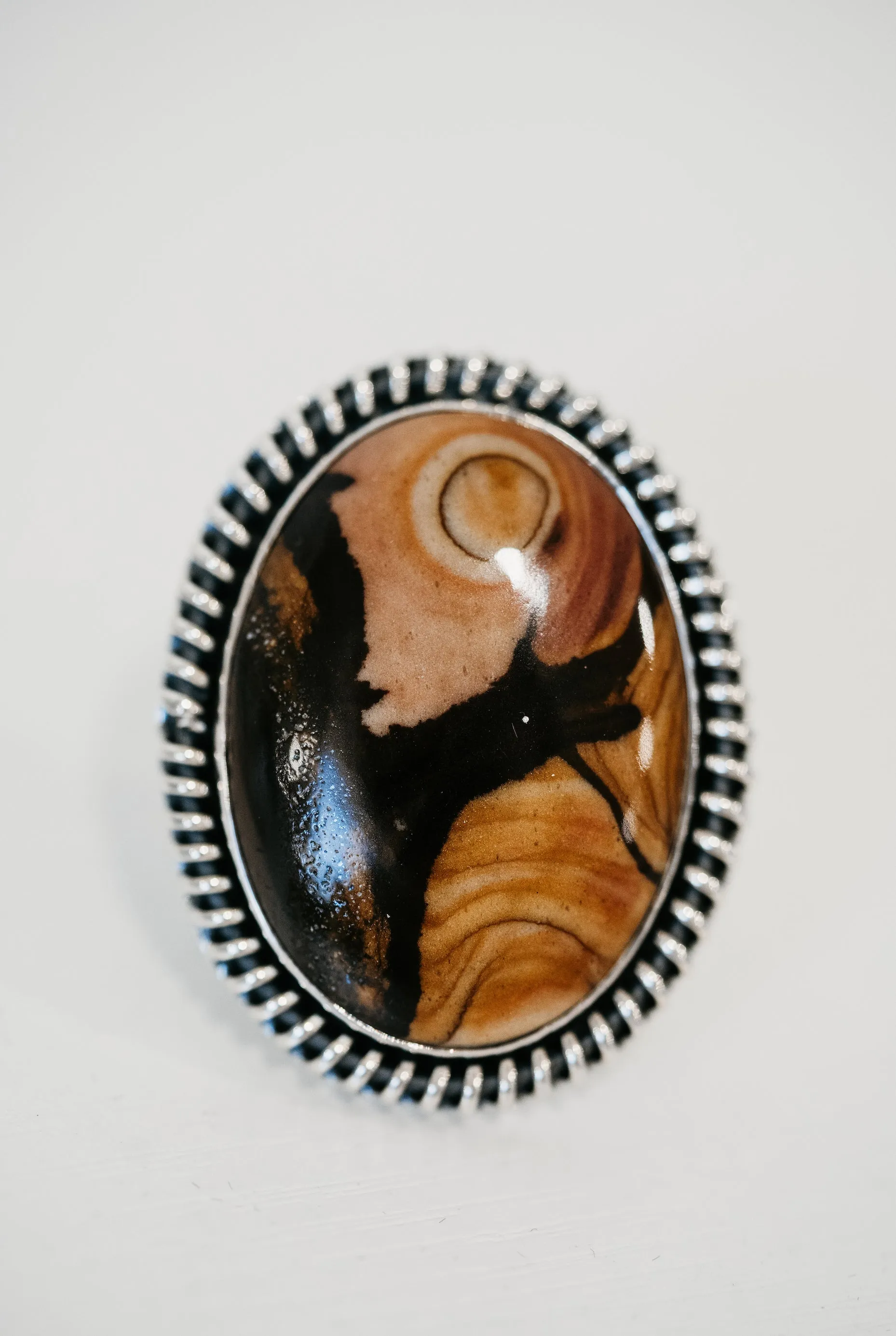 Blaze Ring | Blackout Jasper sold by Goldie Lew