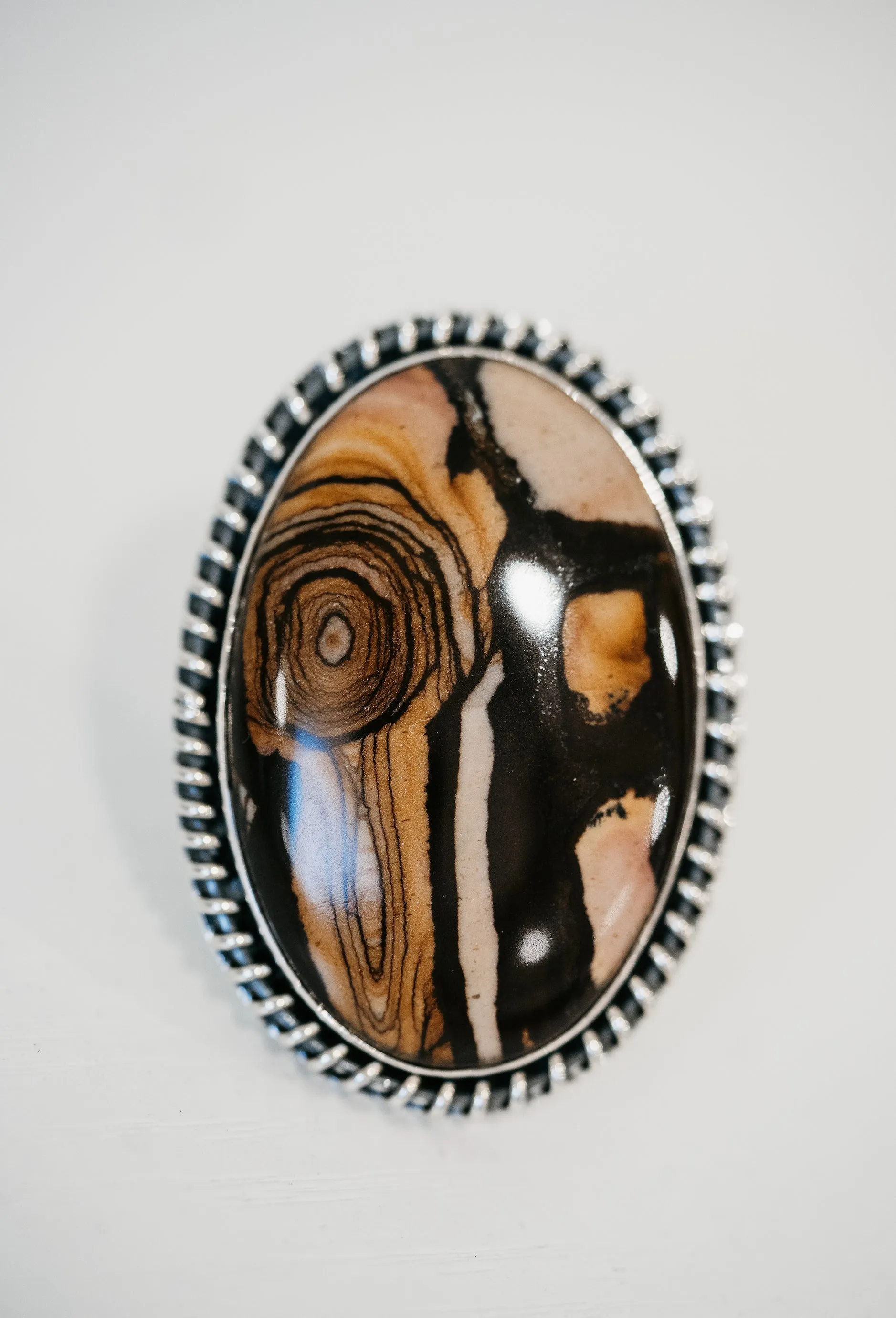 Blaze Ring | Blackout Jasper sold by Goldie Lew product image thumbnail 5