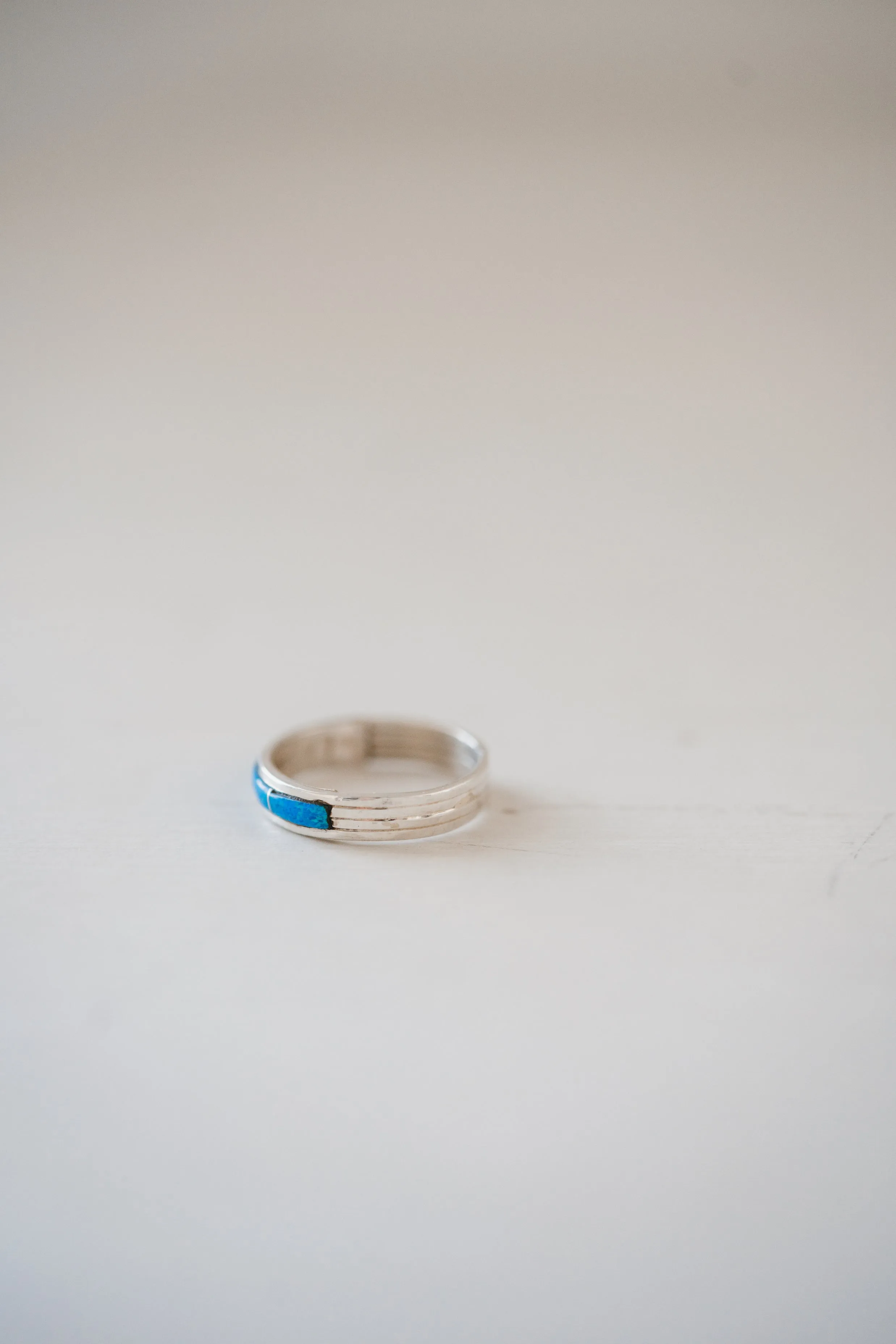 Single Bar Ring | Blue Opal sold by Goldie Lew product image thumbnail 3
