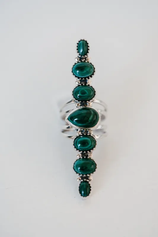Lolo Ring | Malachite sold by Goldie Lew