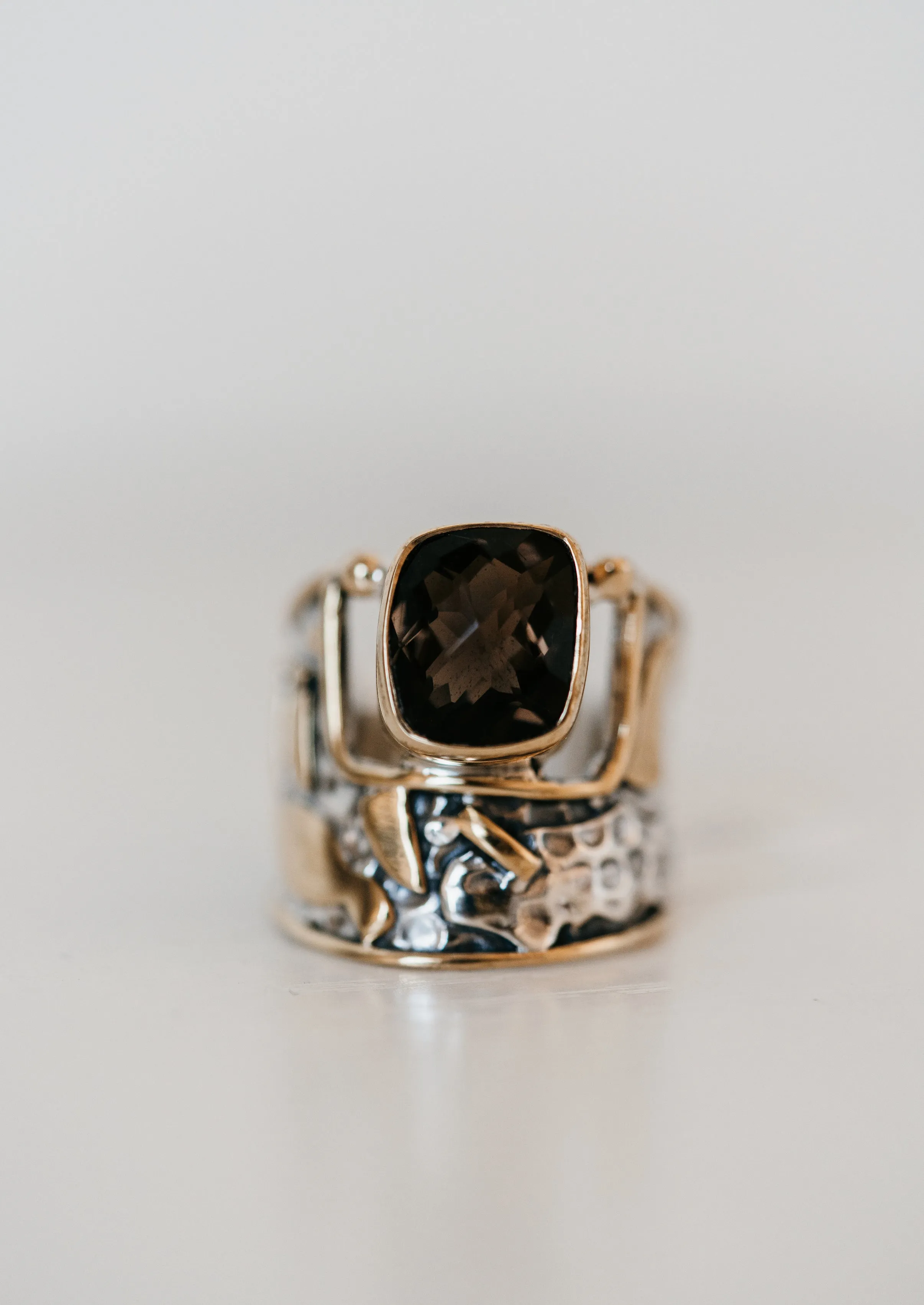 Glacier Ring | Smoky Quartz sold by Goldie Lew product image thumbnail 4