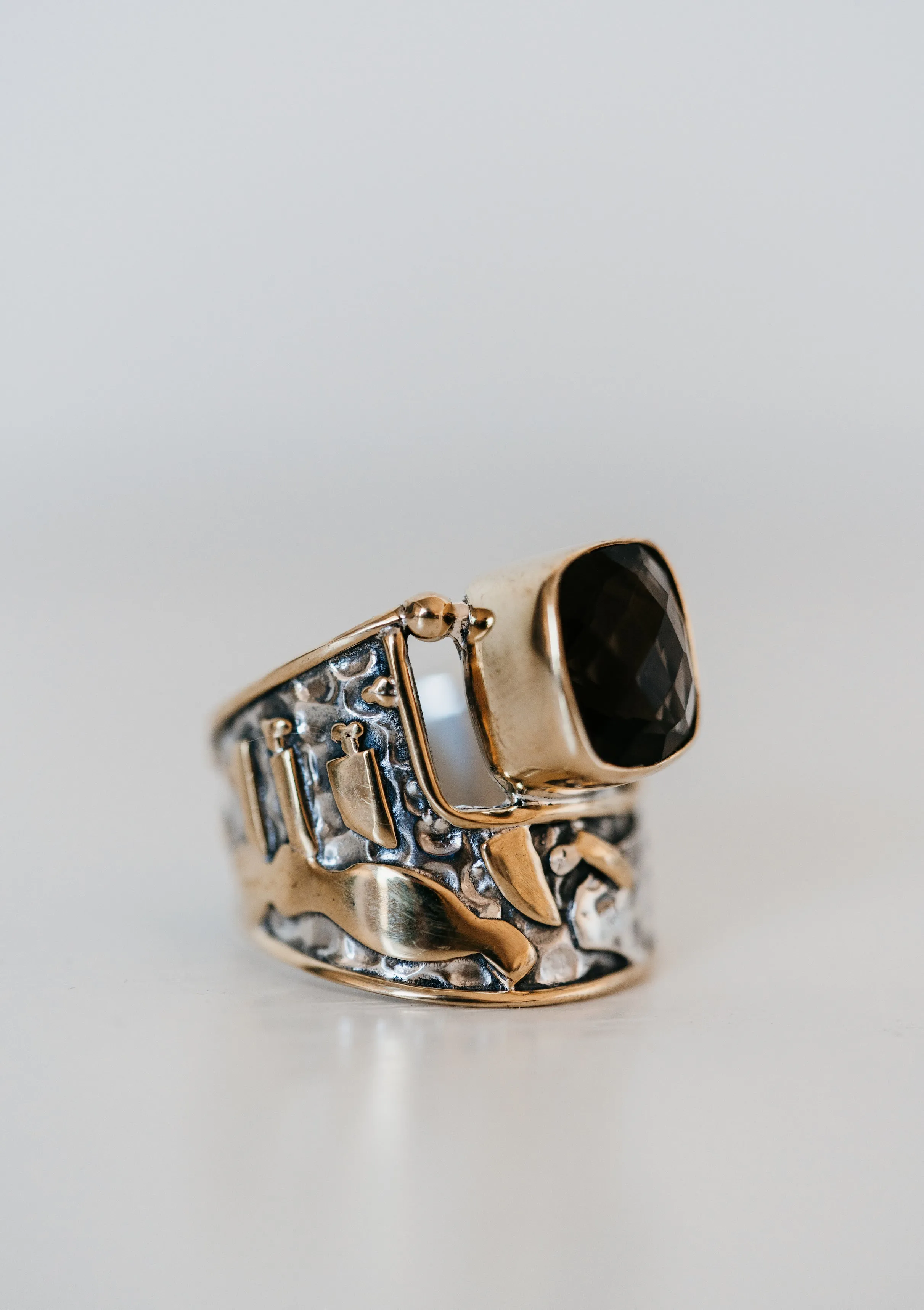 Glacier Ring | Smoky Quartz sold by Goldie Lew product image thumbnail 2