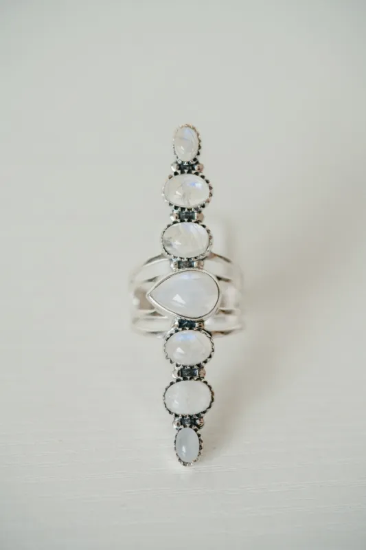 Salihah Ring | Moonstone sold by Goldie Lew