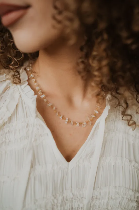 Eris Necklace | Crystal sold by Goldie Lew