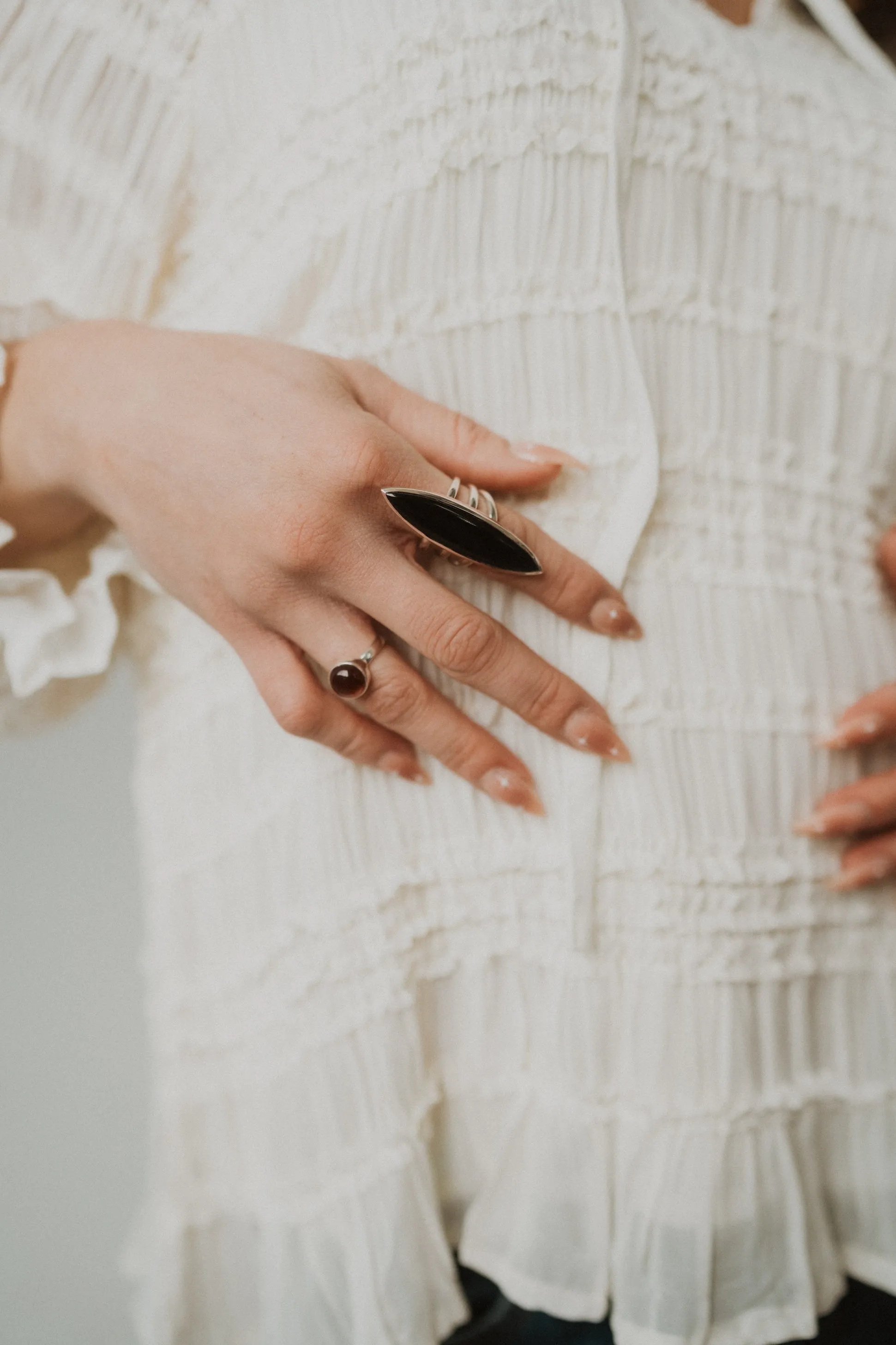 Barberry Ring | Hessonite sold by Goldie Lew product image thumbnail 2