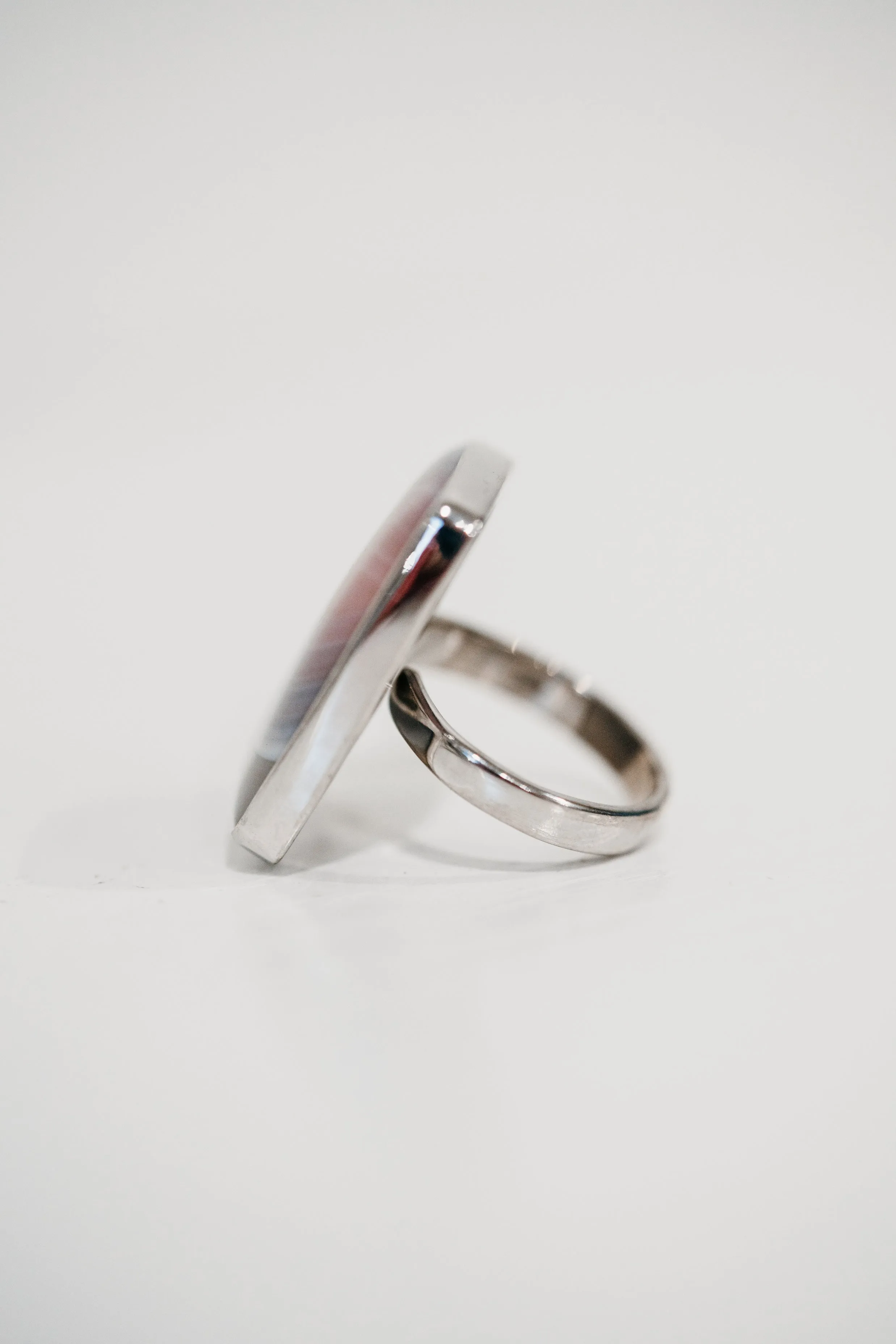 Farley Ring | Red Botswana Agate sold by Goldie Lew product image thumbnail 4