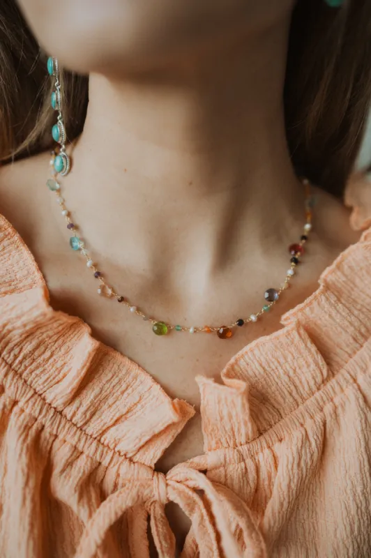 Nixon Necklace | Gemstone sold by Goldie Lew
