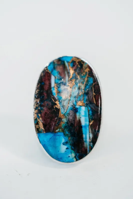 KiKi Ring | Howlite Chrysocolla sold by Goldie Lew