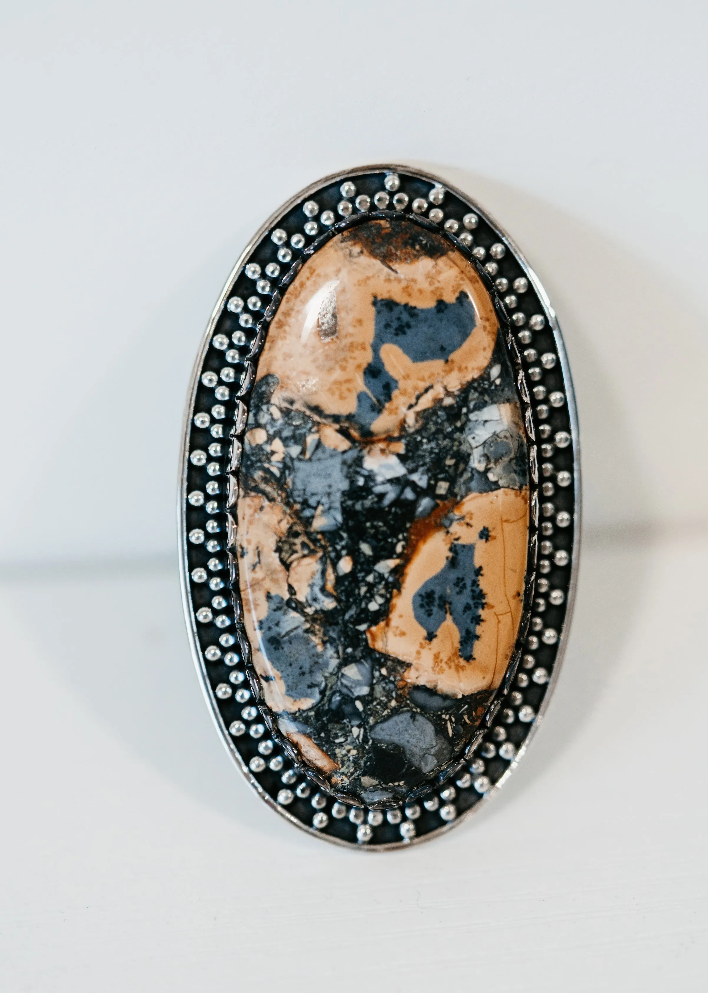 Frenchy Ring | Malingana Jasper sold by Goldie Lew product image thumbnail 4