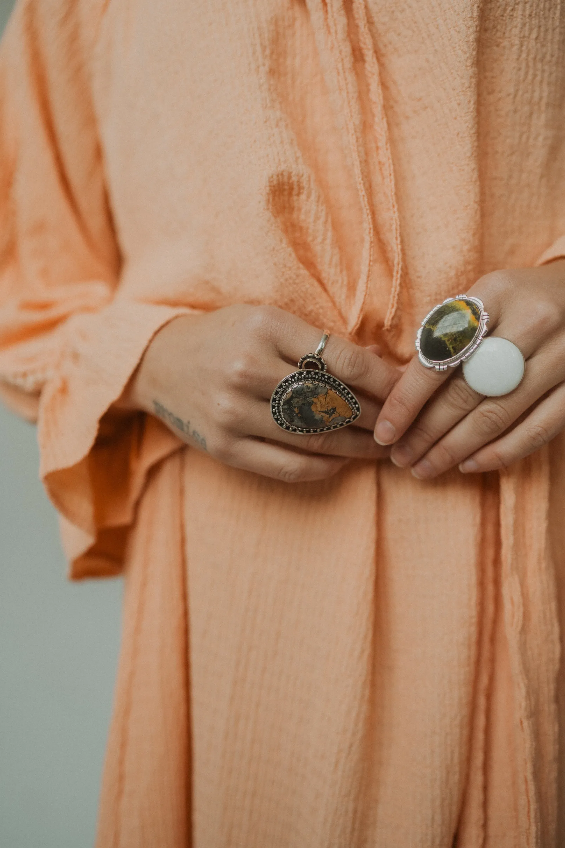 Frenchy Ring | Malingana Jasper sold by Goldie Lew product image thumbnail 2